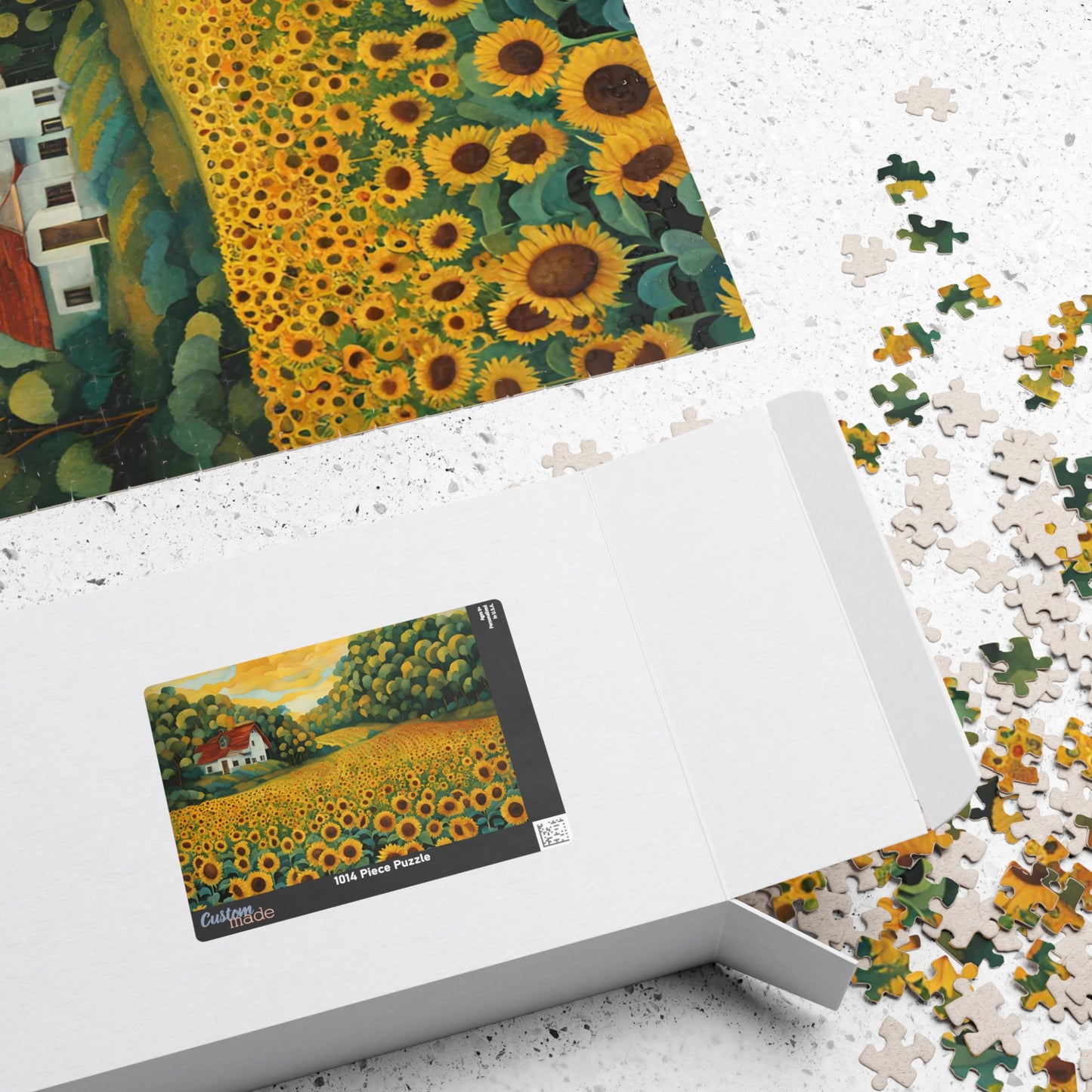 Sunflower Serenity A Countryside Escape Puzzle, 110, 252, 520, 1014-piece
