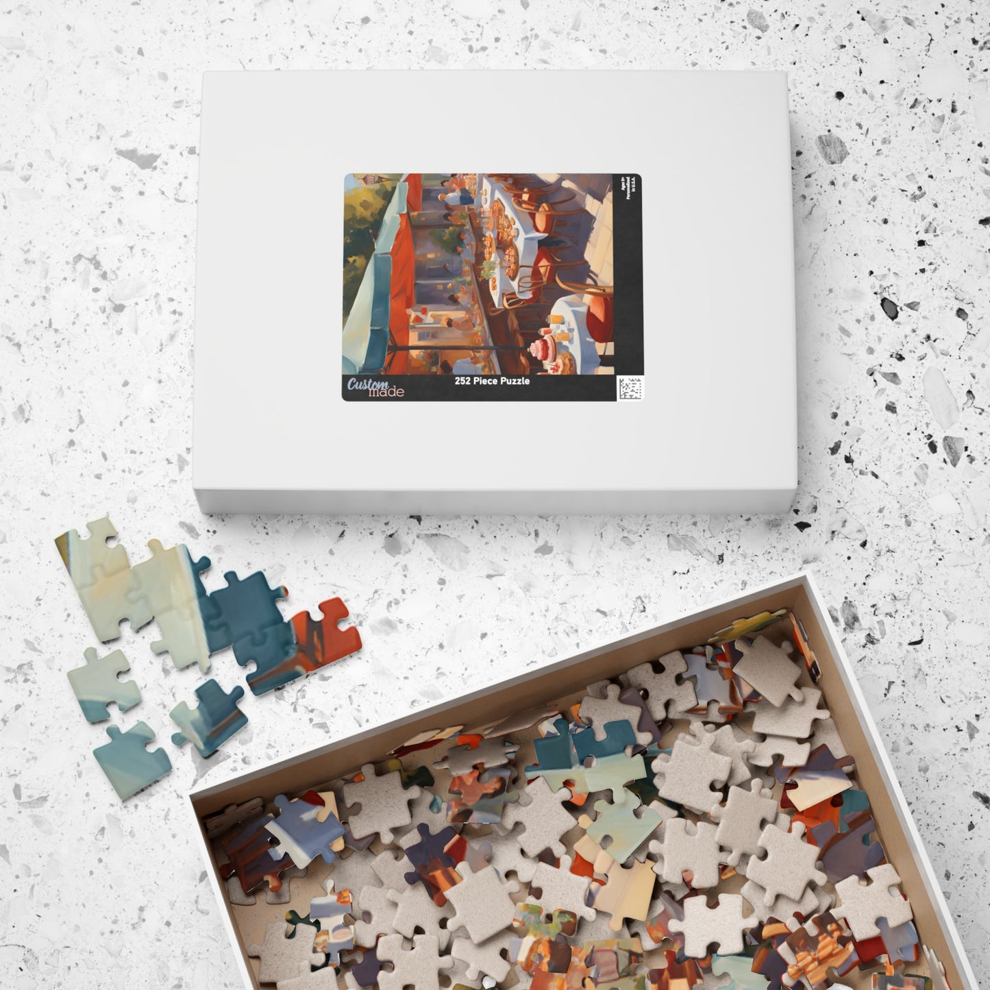 Summer Breeze at the Café: A Sunlit Escape Puzzle - 110, 252, 520, 1014 Pieces