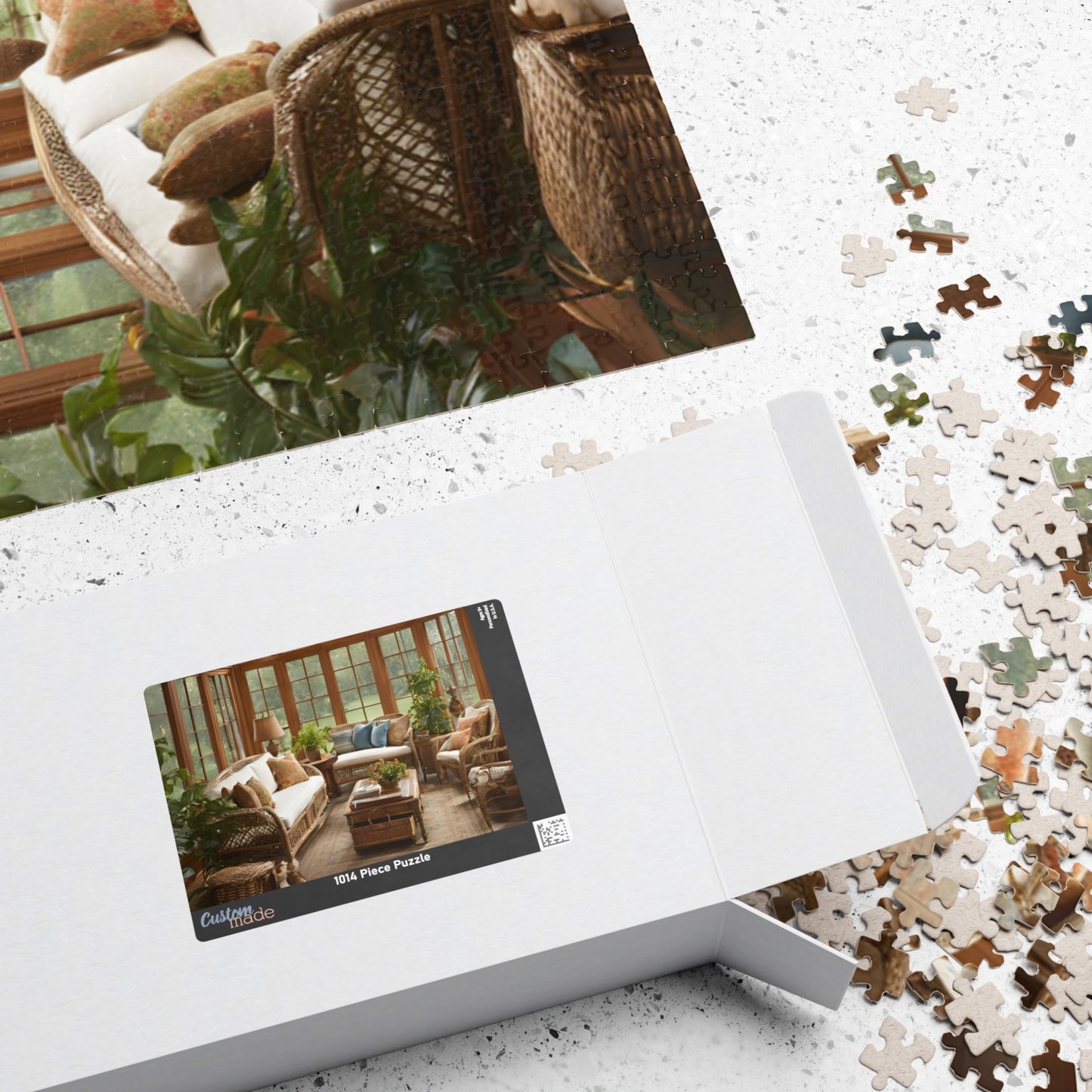 Rustic Country Sunroom: A Peaceful Retreat Puzzle (110, 252, 520, 1014-piece)