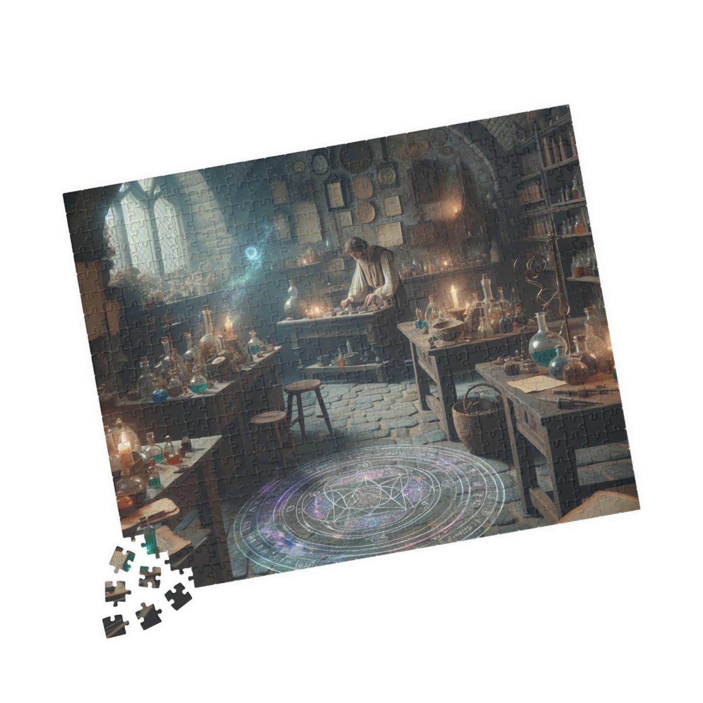 The Alchemists Enigma Puzzle (110, 252, 520, 1014-piece), Fantasy alchemist puzzle