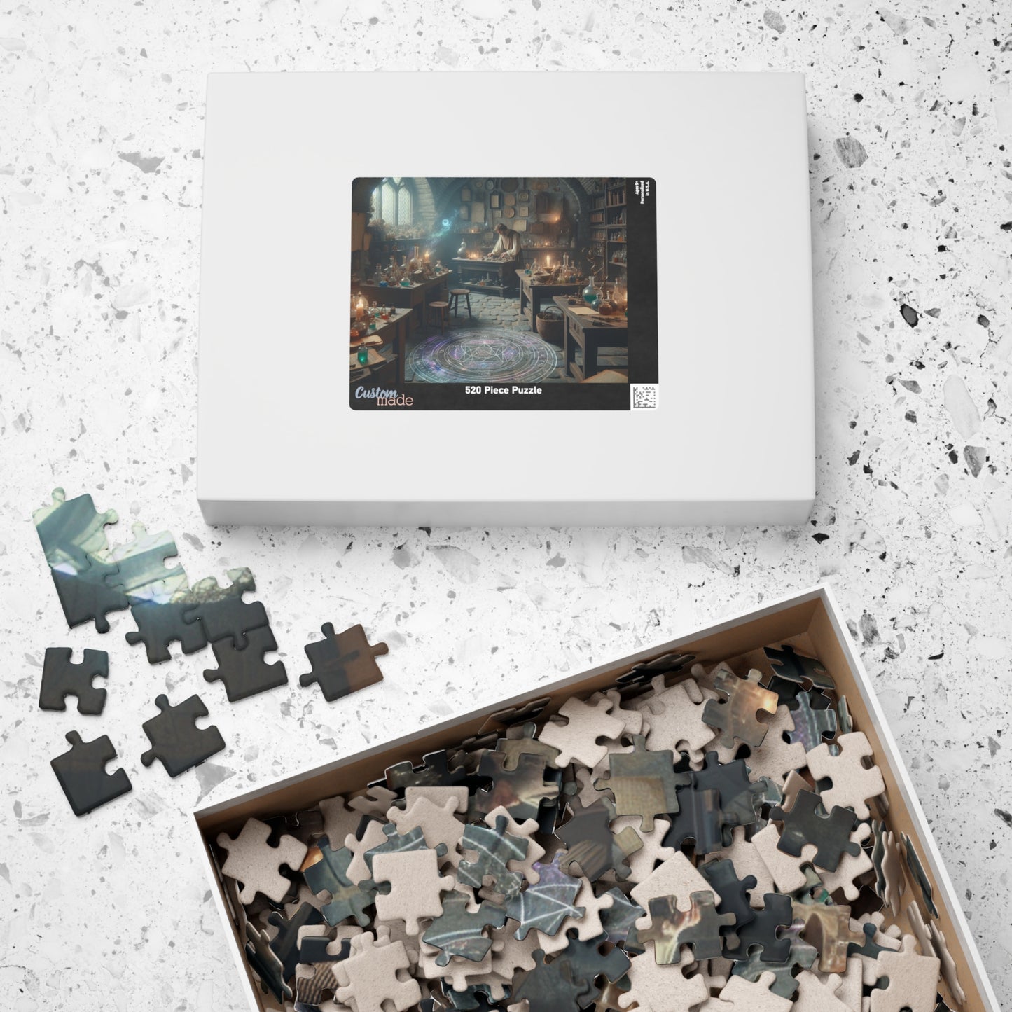 The Alchemists Enigma Puzzle (110, 252, 520, 1014-piece), Fantasy alchemist puzzle