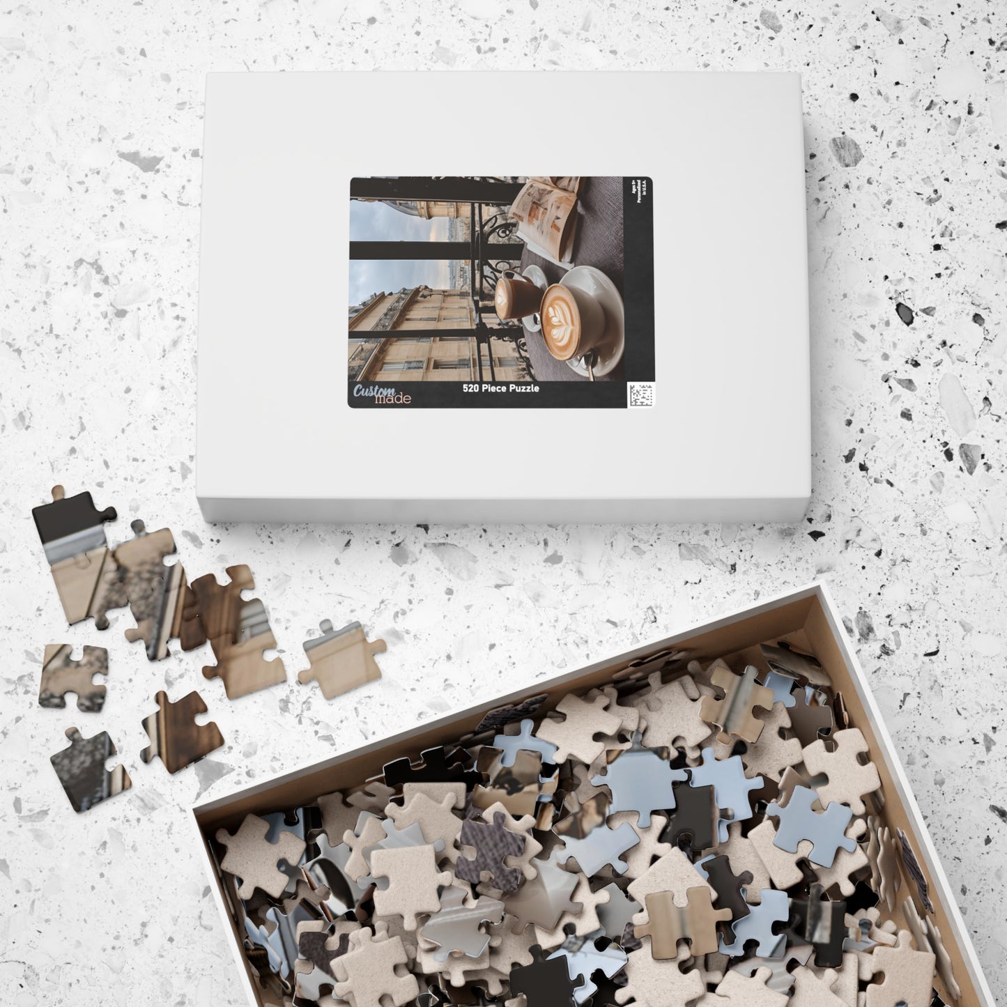 Carefree Coffee in Paris, A Serene Moment at a Parisian Café