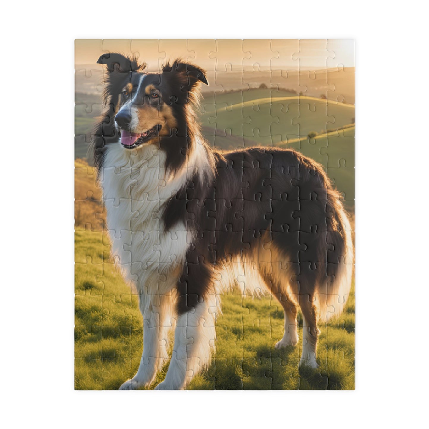 Graceful Collie Puzzle - Perfect for Pet Lovers, Gift for Dog Owners, 110-1014 Piece Fun, Family Activity, Unique Home Decor