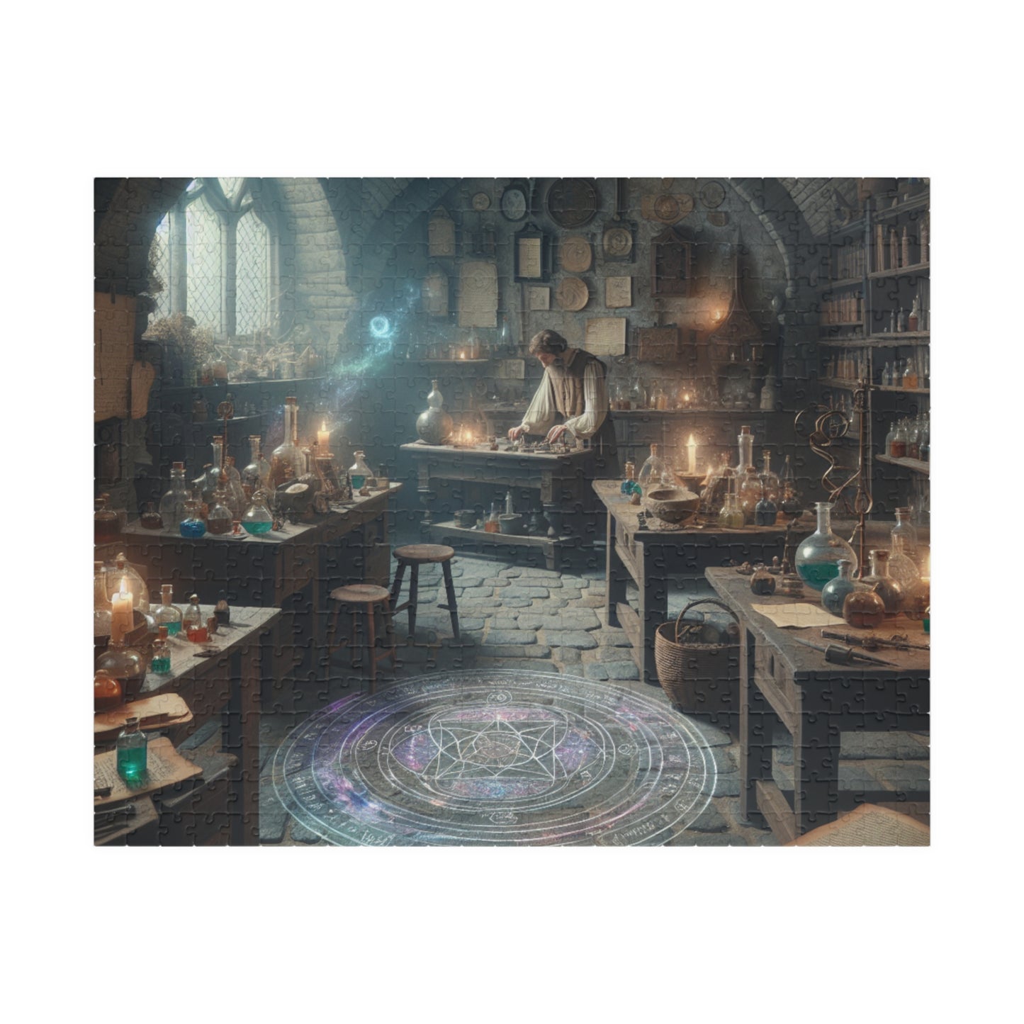 The Alchemists Enigma Puzzle (110, 252, 520, 1014-piece), Fantasy alchemist puzzle