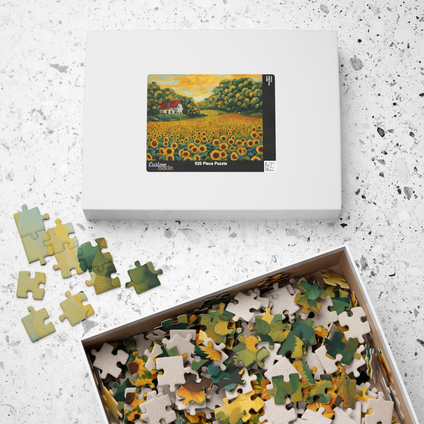 Sunflower Serenity A Countryside Escape Puzzle, 110, 252, 520, 1014-piece