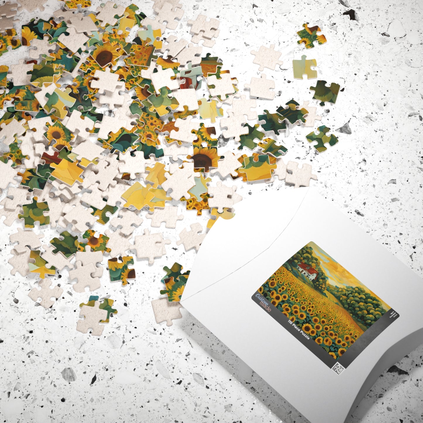 Sunflower Serenity A Countryside Escape Puzzle, 110, 252, 520, 1014-piece