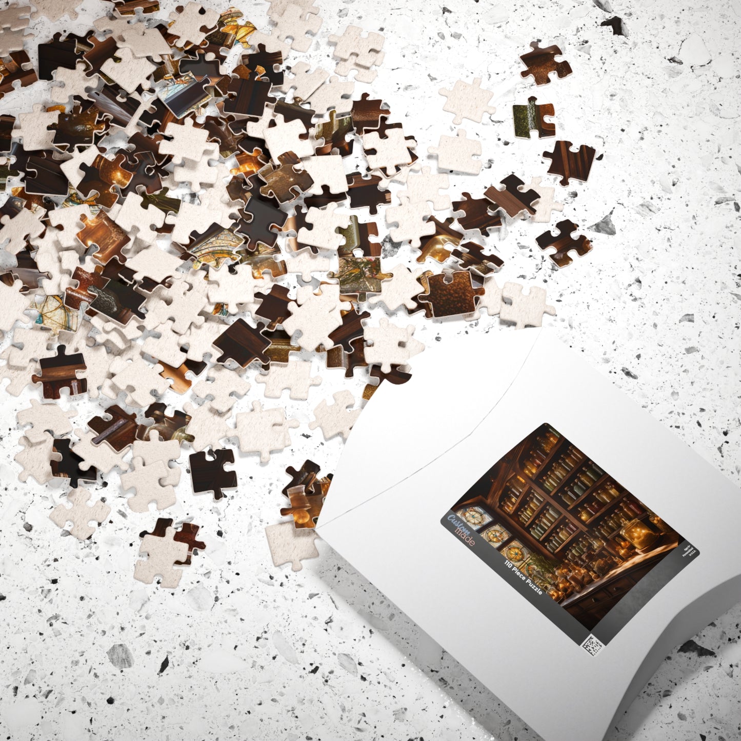 Mystical Potion Library Puzzle - Jigsaw Fun for Adults, 110-1014 Pieces, Mystical potion library puzzle with alchemy, spells, and witchcraft