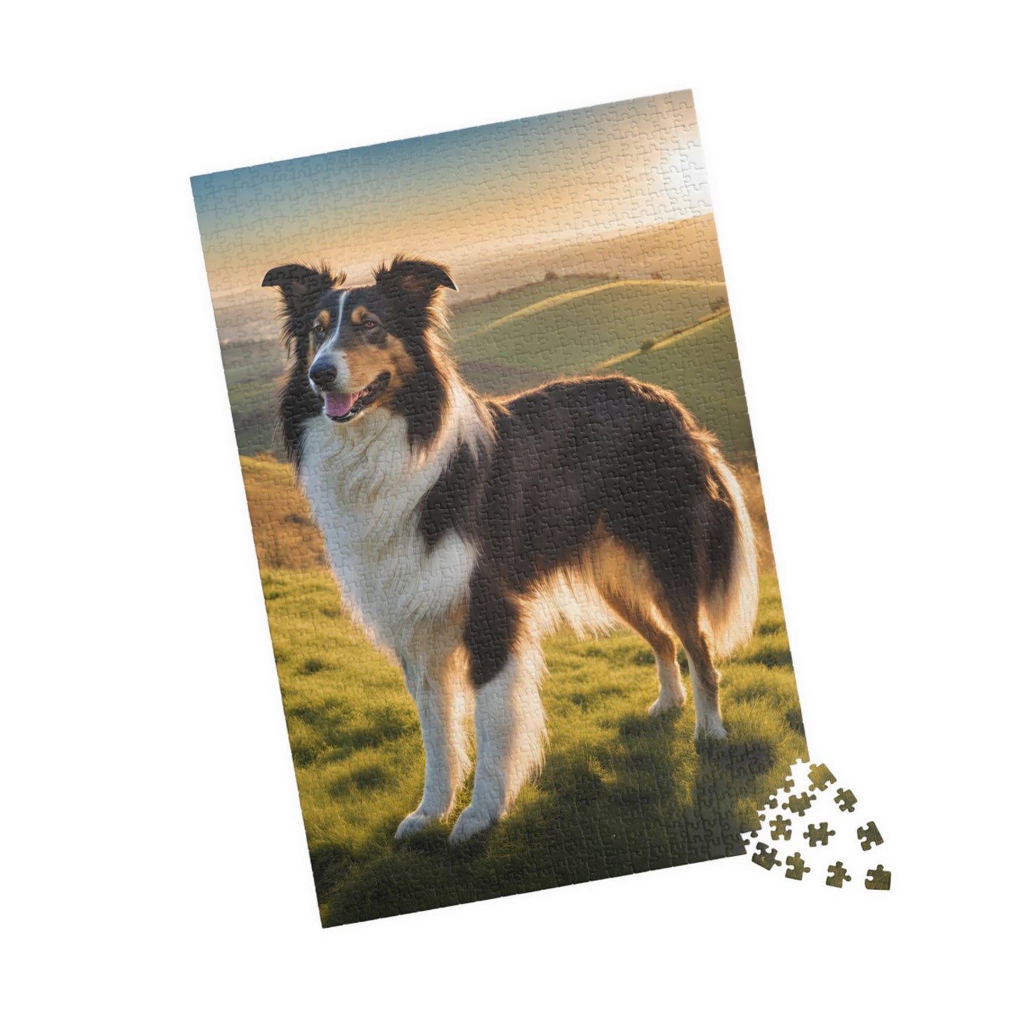 Graceful Collie Puzzle - Perfect for Pet Lovers, Gift for Dog Owners, 110-1014 Piece Fun, Family Activity, Unique Home Decor