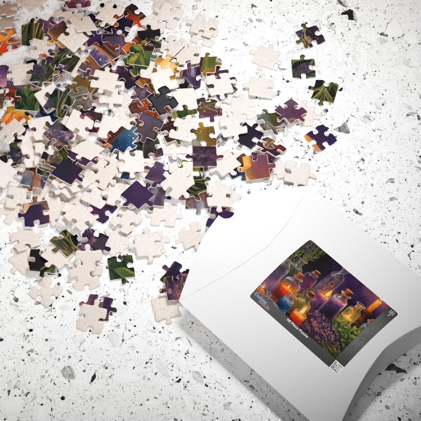Candles & Crystals: The Enchanted Flame Puzzle (110, 252, 520, 1014-piece), Candles and crystals mystical puzzle with energy and magic