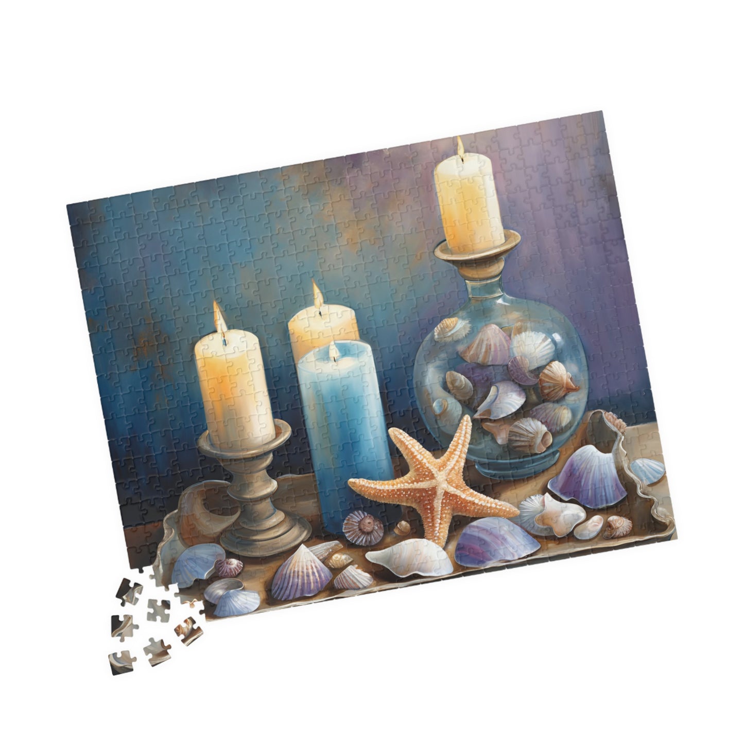 Serene Seaside Decor Puzzle | 110, 252, 520, 1014-piece | Relaxing Coastal Decor for Beach Lovers, Family Game Nights, Gifts