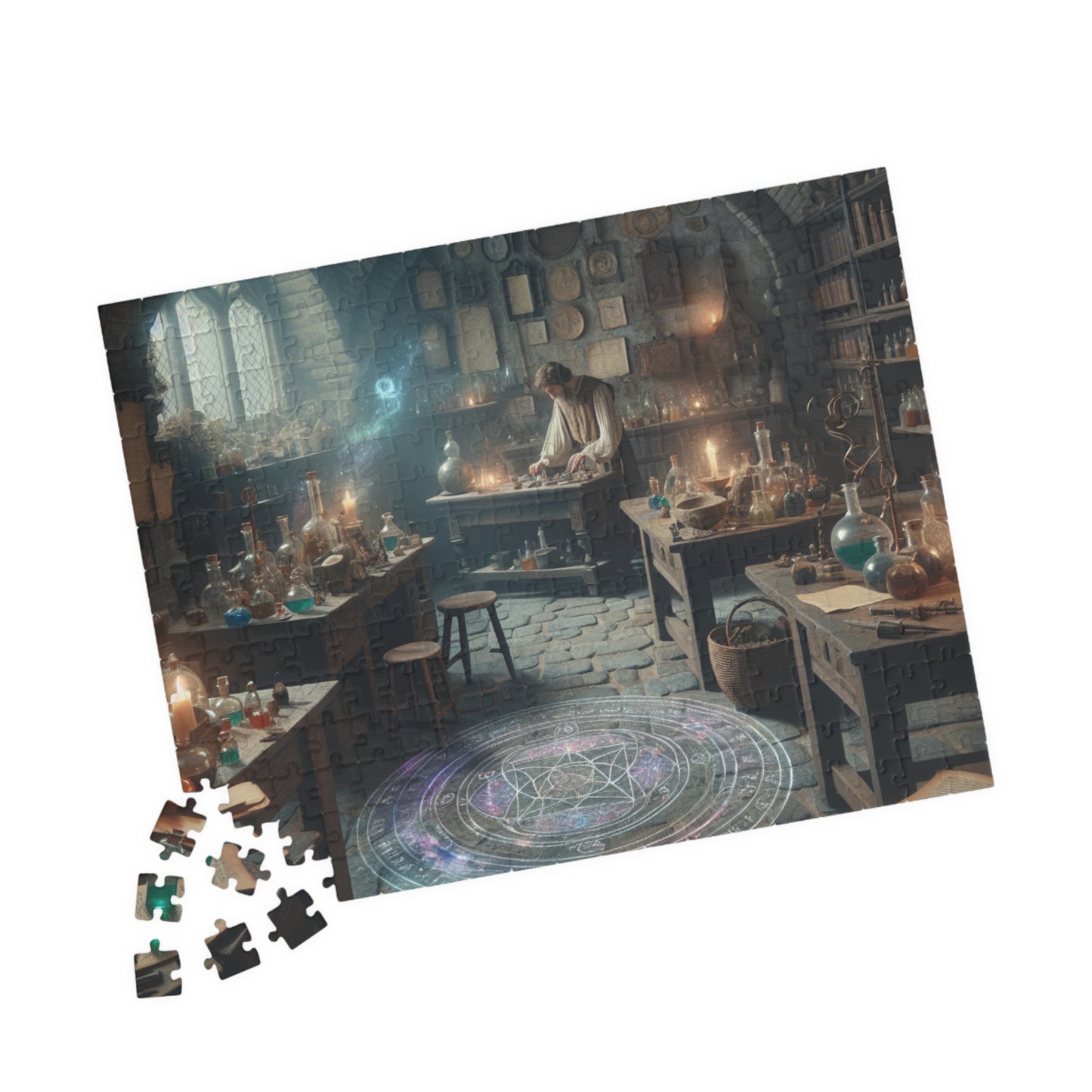 The Alchemists Enigma Puzzle (110, 252, 520, 1014-piece), Fantasy alchemist puzzle