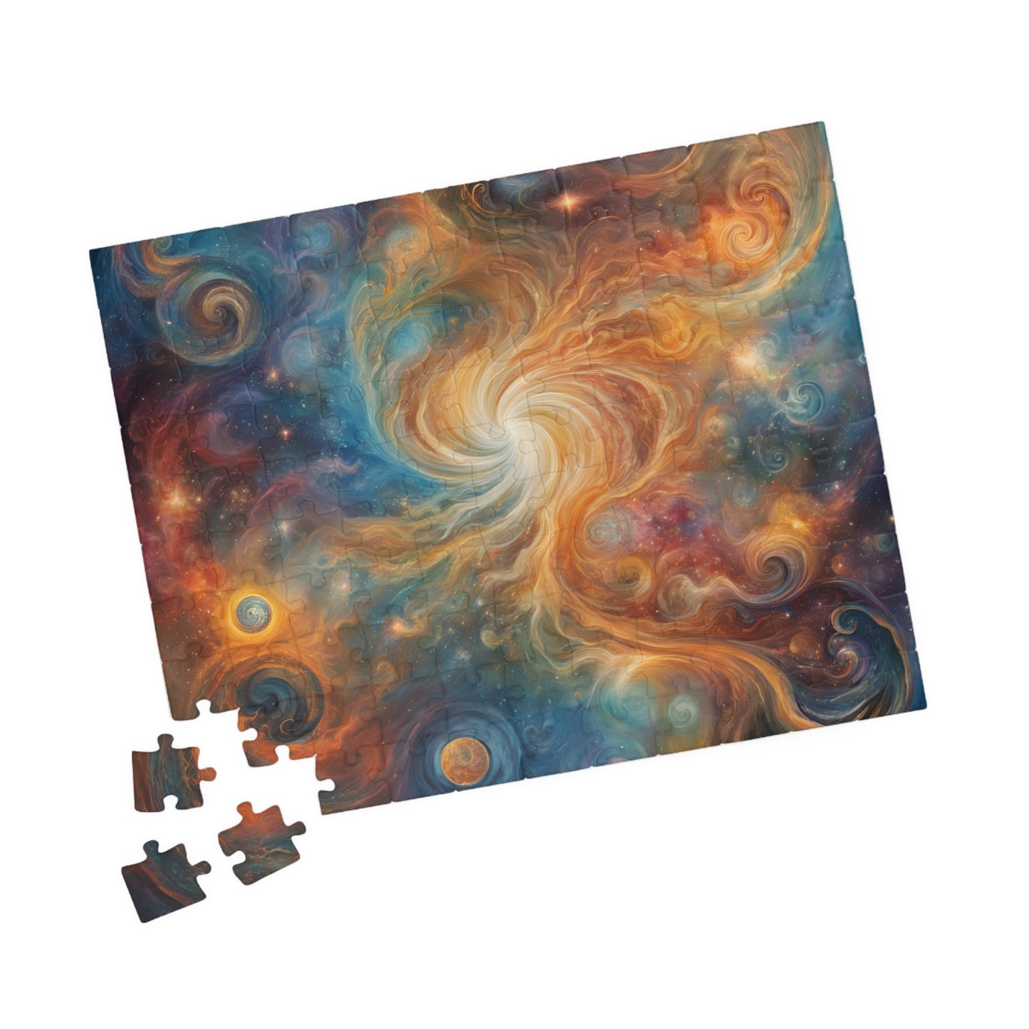 Celestial Mysteries Puzzle (110, 252, 520, 1014-piece), Celestial mysteries cosmic puzzle with stars, planets, and nebulae
