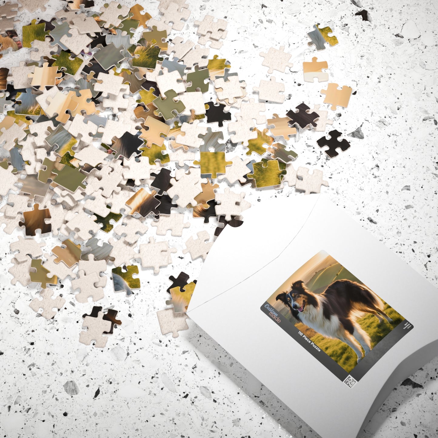Graceful Collie Puzzle - Perfect for Pet Lovers, Gift for Dog Owners, 110-1014 Piece Fun, Family Activity, Unique Home Decor