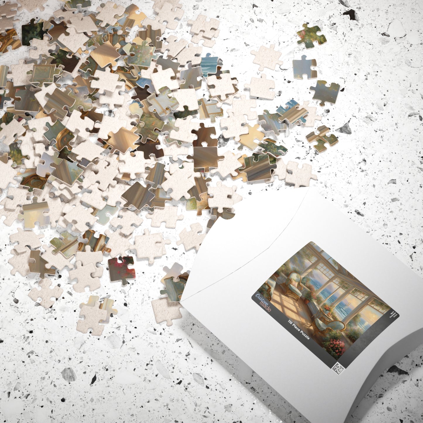 Coastal Sunroom Bliss: A Serene Seaside Escape Puzzle (110, 252, 520, 1014-piece)
