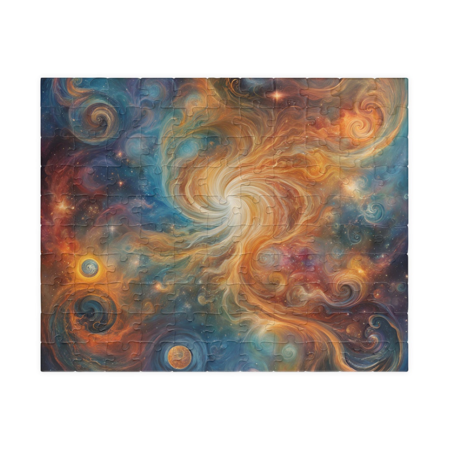 Celestial Mysteries Puzzle (110, 252, 520, 1014-piece), Celestial mysteries cosmic puzzle with stars, planets, and nebulae