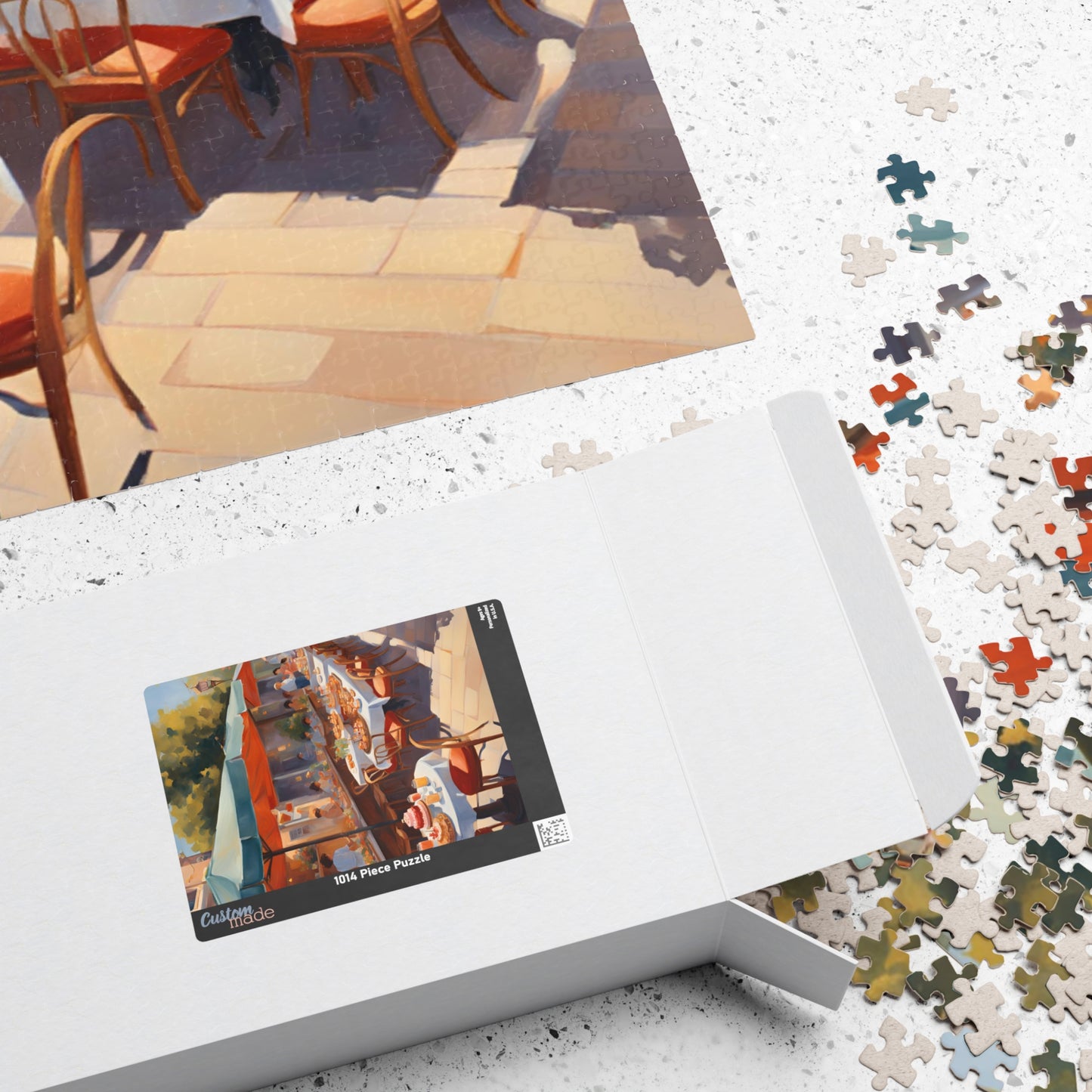 Summer Breeze at the Café: A Sunlit Escape Puzzle - 110, 252, 520, 1014 Pieces