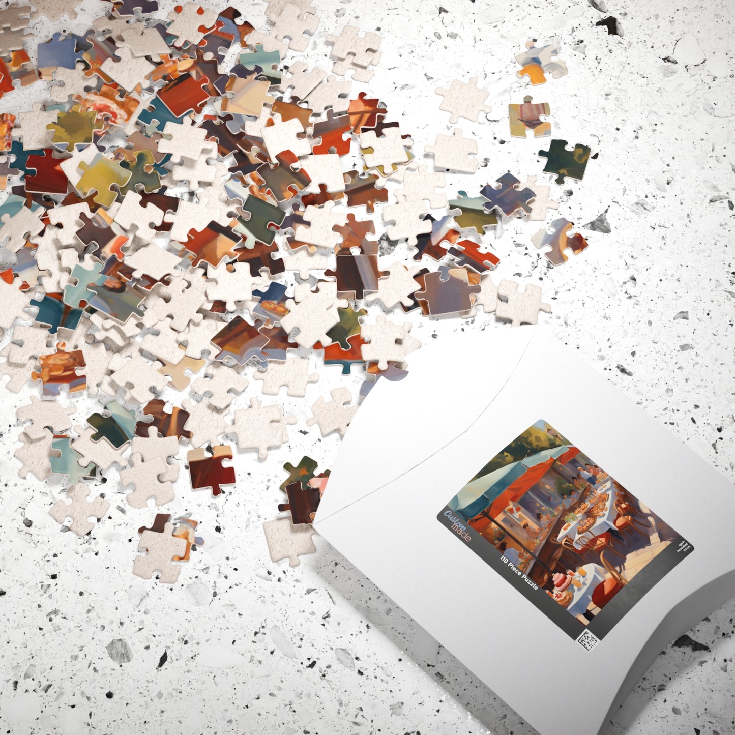 Summer Breeze at the Café: A Sunlit Escape Puzzle - 110, 252, 520, 1014 Pieces