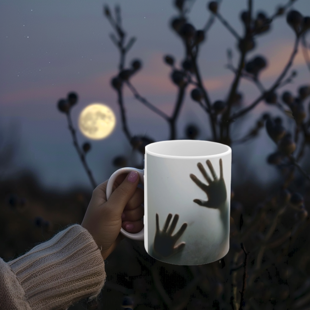 Trapped Souls Mug, Mystical Hands Mug, Spooky Ceramic Coffee & Tea Mug, Gothic Halloween Gift, 11oz and 15oz mugs