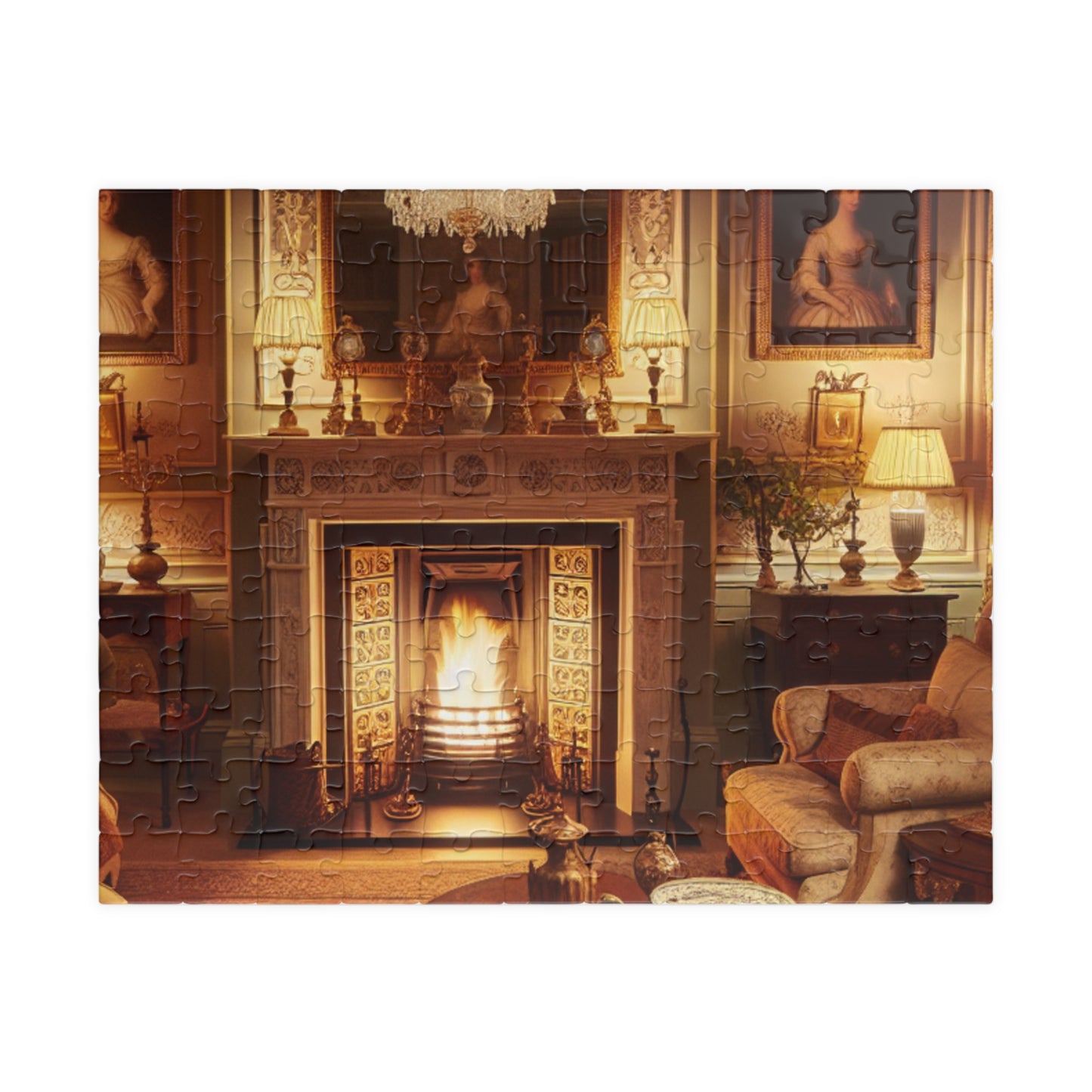 Cozy Comforts: A Living Room Retreat Puzzle (110 to 1014-Piece Options)