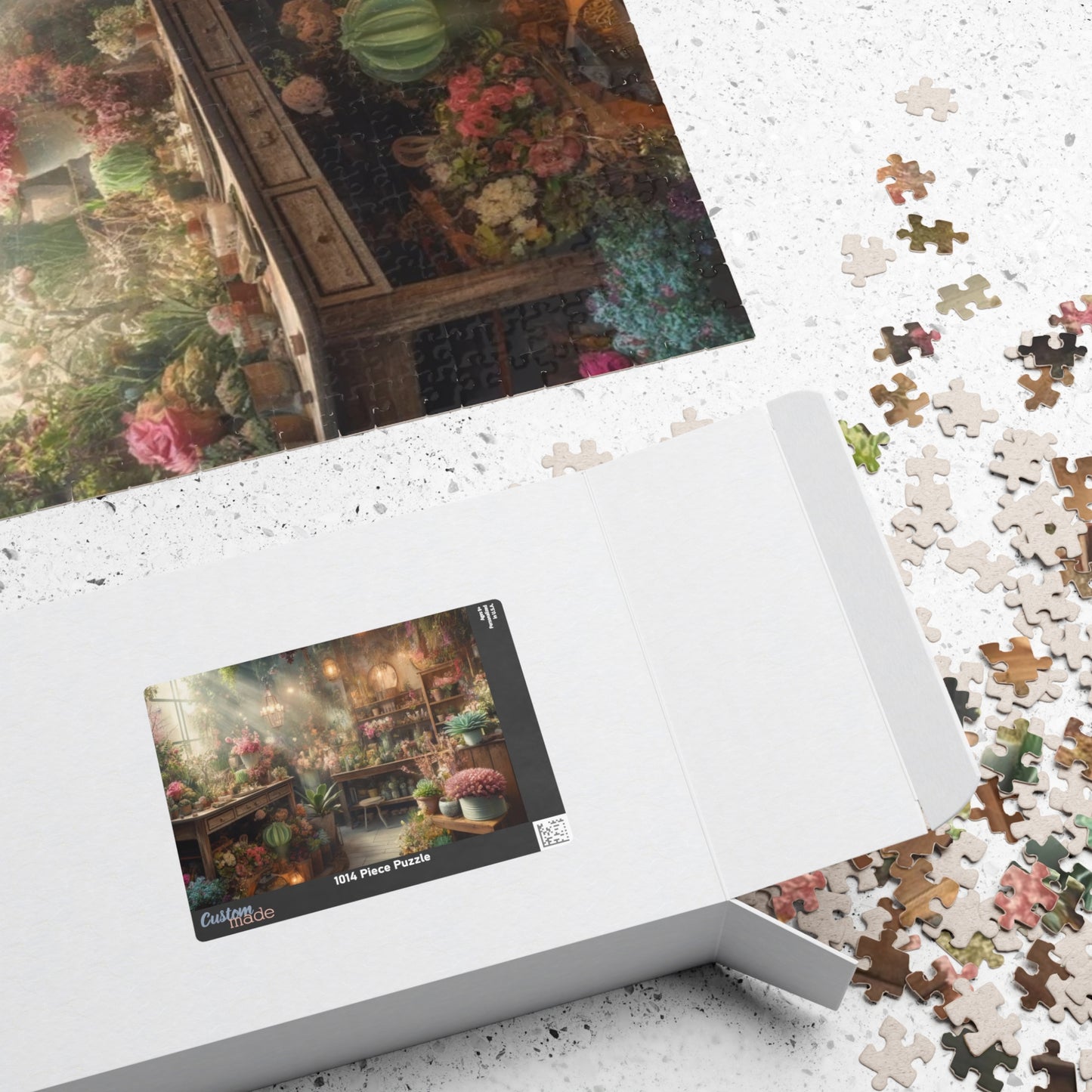 The Enchanted Blossom Boutique Puzzle (110, 252, 520, 1014-piece) Dreamy puzzle with floral and botanical designs