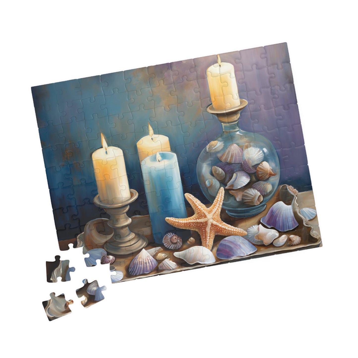 Serene Seaside Decor Puzzle | 110, 252, 520, 1014-piece | Relaxing Coastal Decor for Beach Lovers, Family Game Nights, Gifts