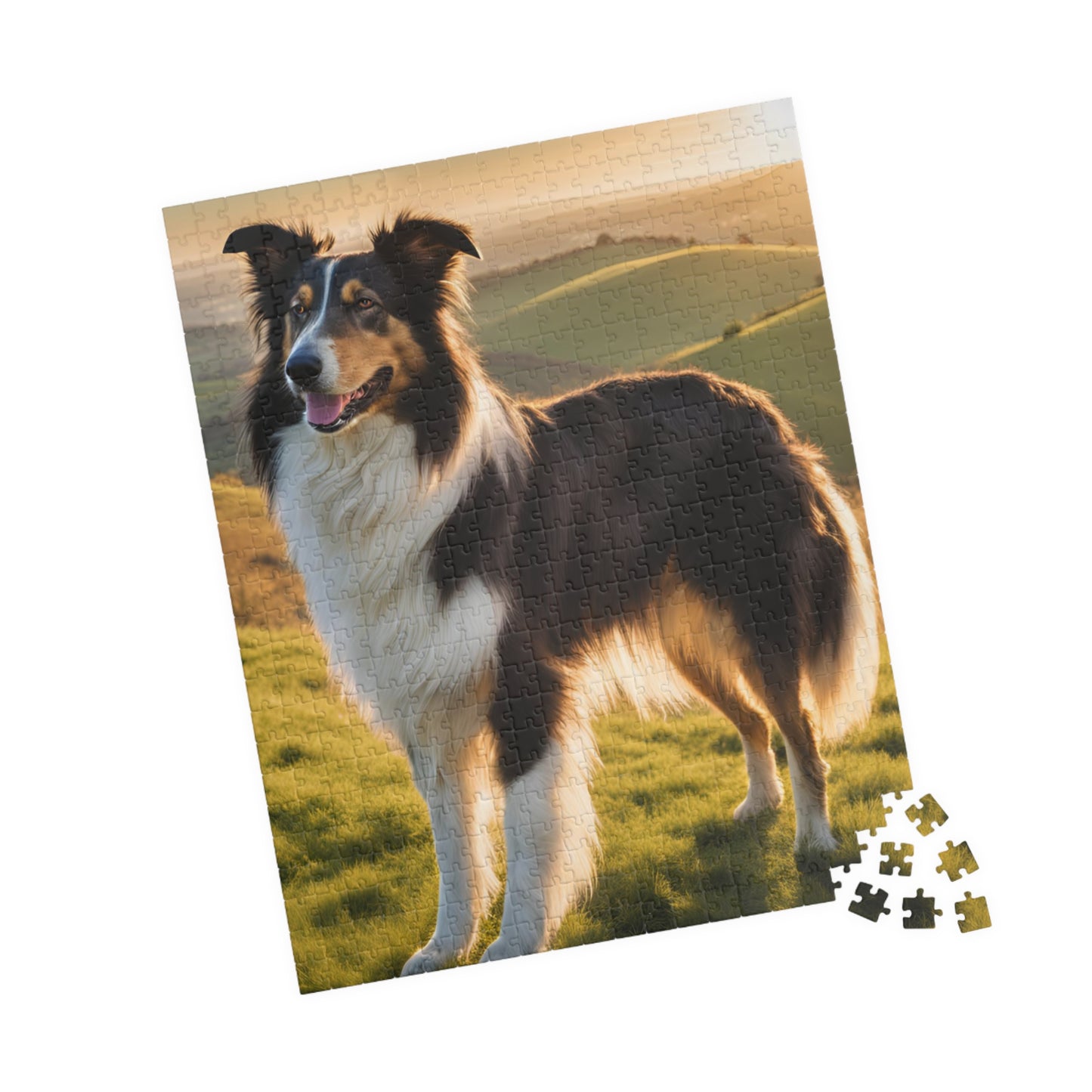 Graceful Collie Puzzle - Perfect for Pet Lovers, Gift for Dog Owners, 110-1014 Piece Fun, Family Activity, Unique Home Decor