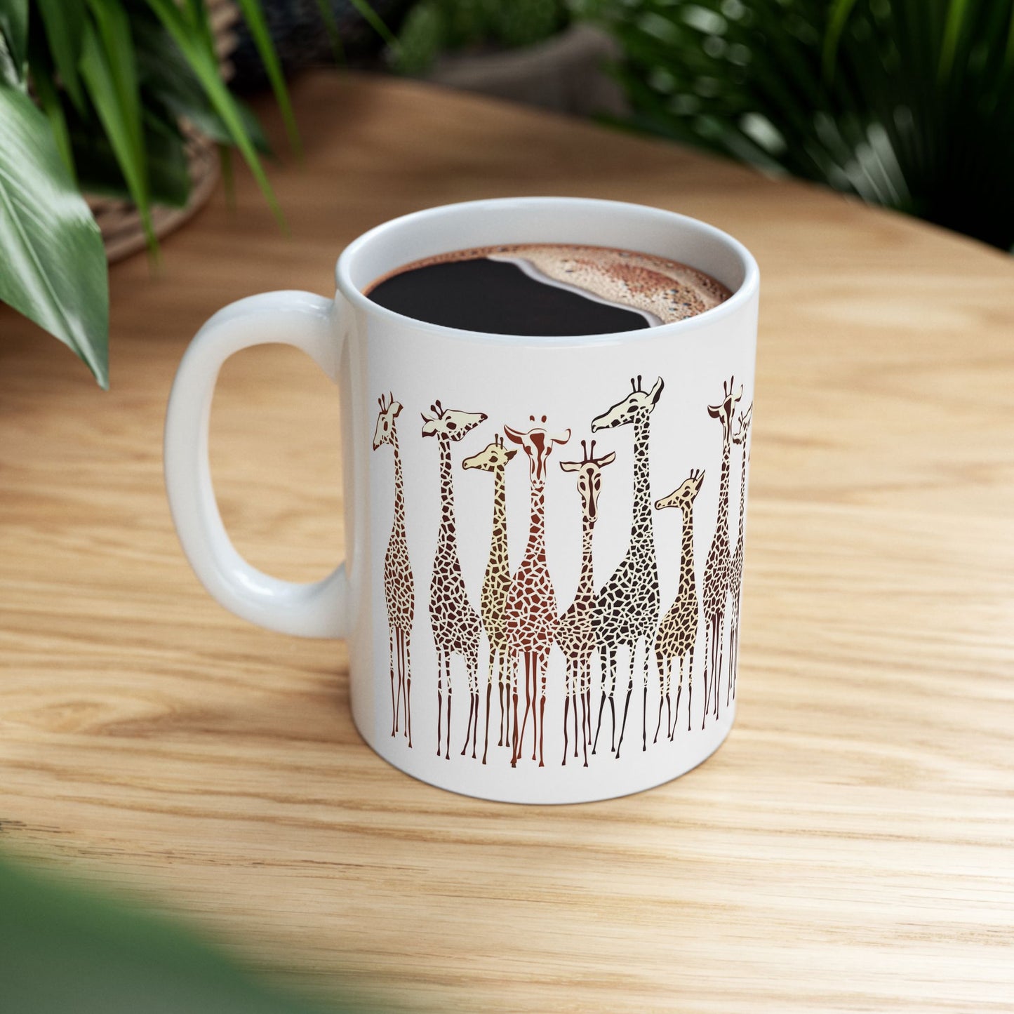 Adorable Giraffe Family Mug, Whimsical Animal Coffee Mug, Safari Wildlife Gift, Birthday Gift, 11oz and 15oz