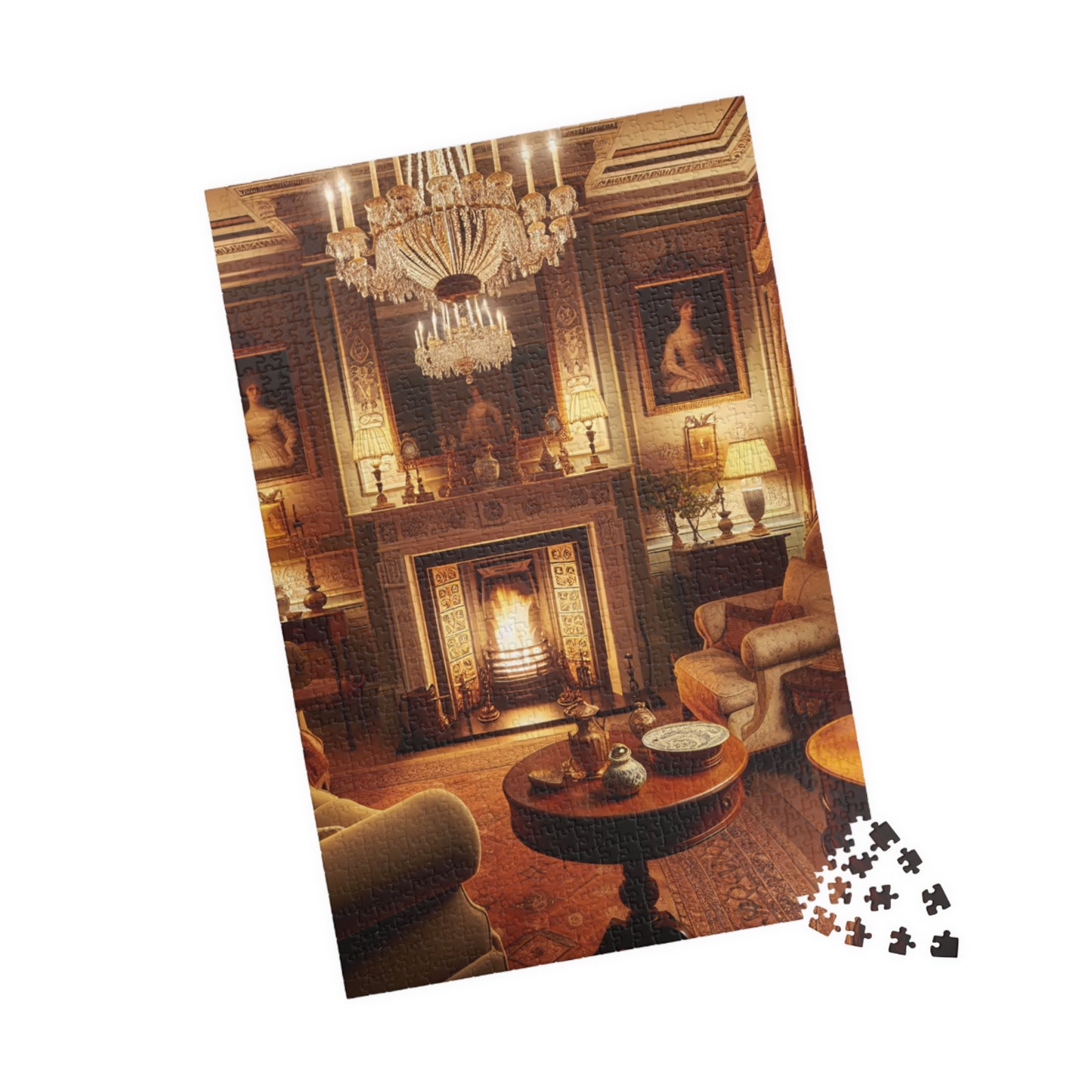 Cozy Comforts: A Living Room Retreat Puzzle (110 to 1014-Piece Options)