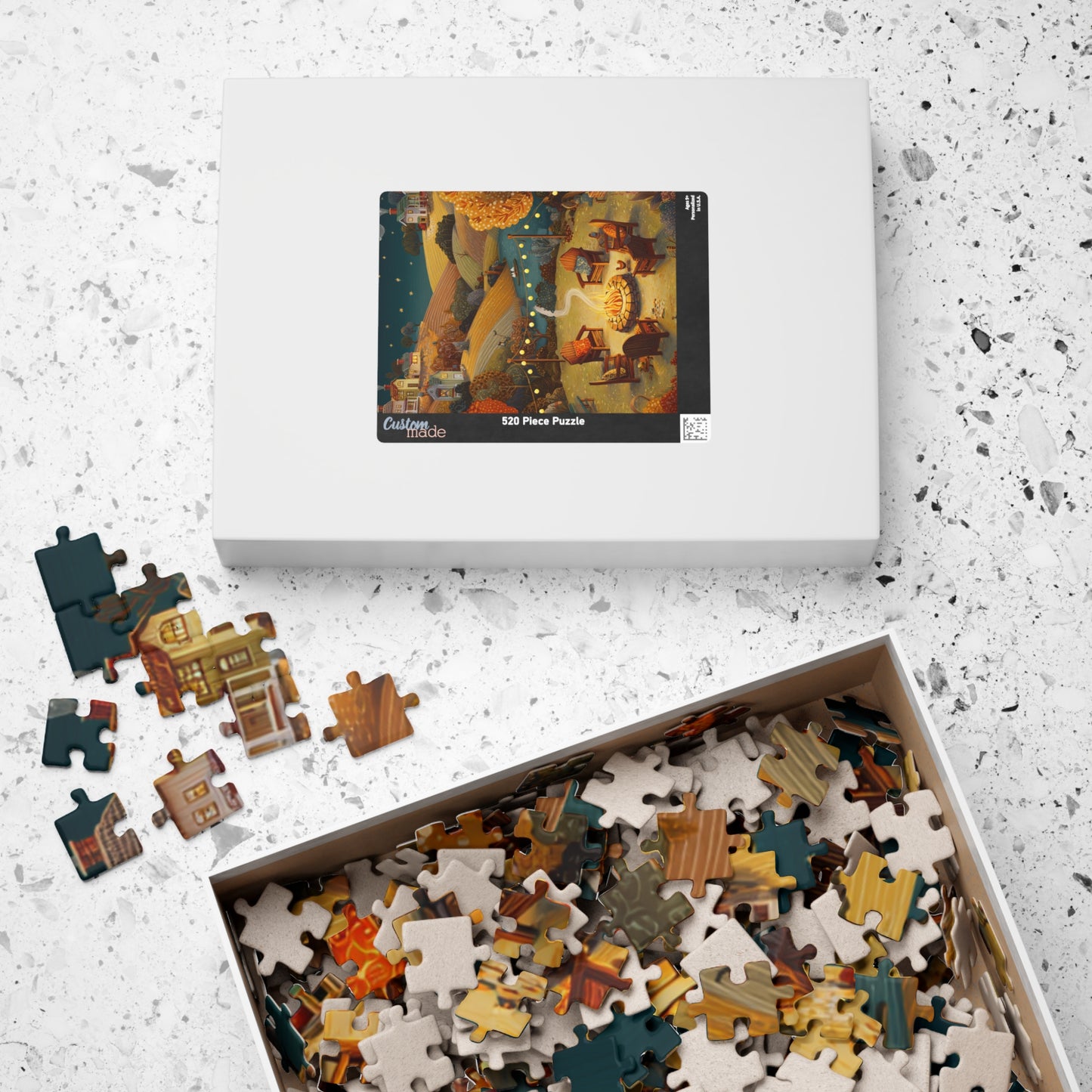 Cozy Campfire Puzzle | Family Game Night | Relaxing Nature Activity | Outdoor Gift for Adults & Teens | Jazz N’ Coffee Puzzles