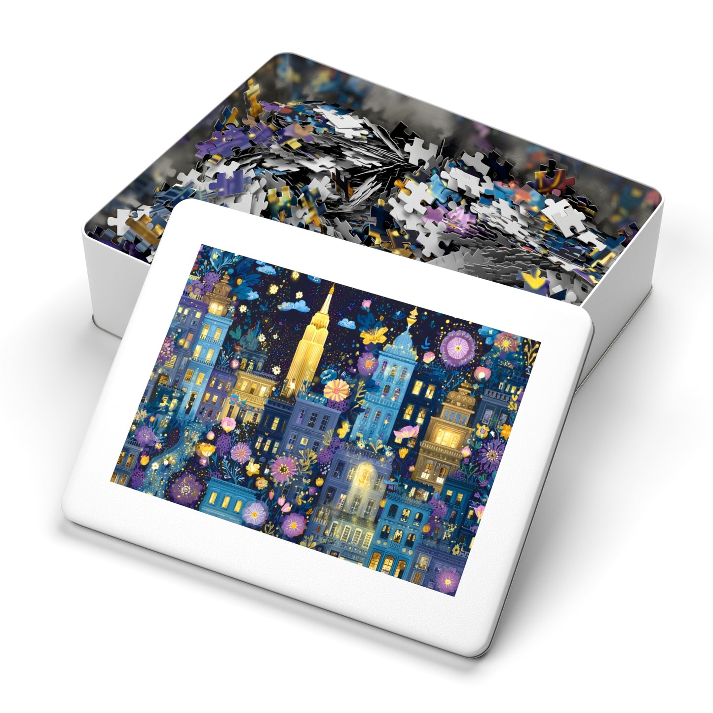 Whimsical New York City Puzzle – A Magical Adventure in the Big Apple-Puzzle with Tin