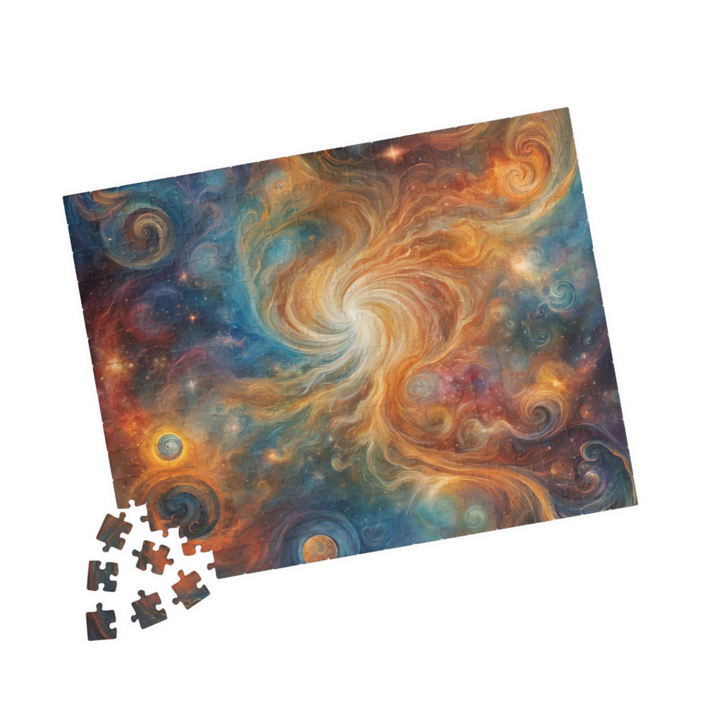 Celestial Mysteries Puzzle (110, 252, 520, 1014-piece), Celestial mysteries cosmic puzzle with stars, planets, and nebulae