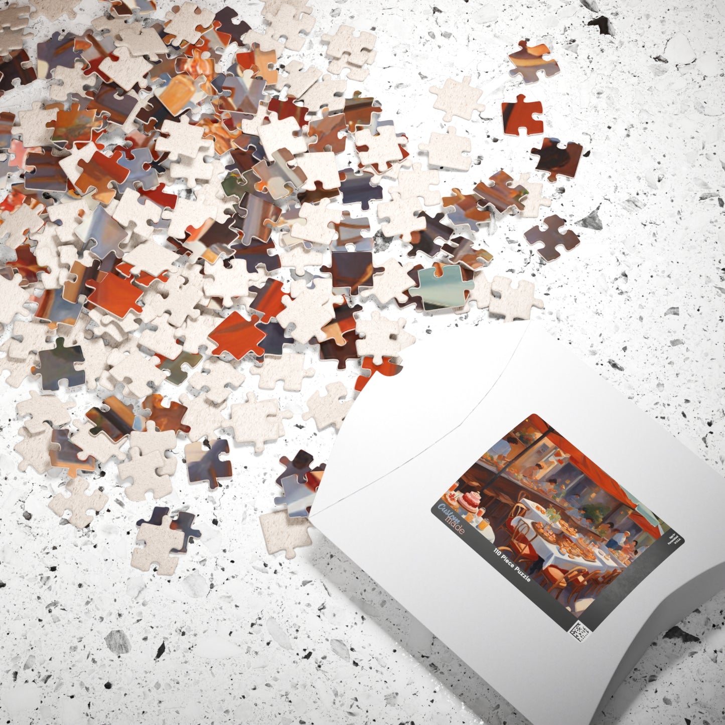 Summer Breeze at the Café: A Sunlit Escape Puzzle - 110, 252, 520, 1014 Pieces