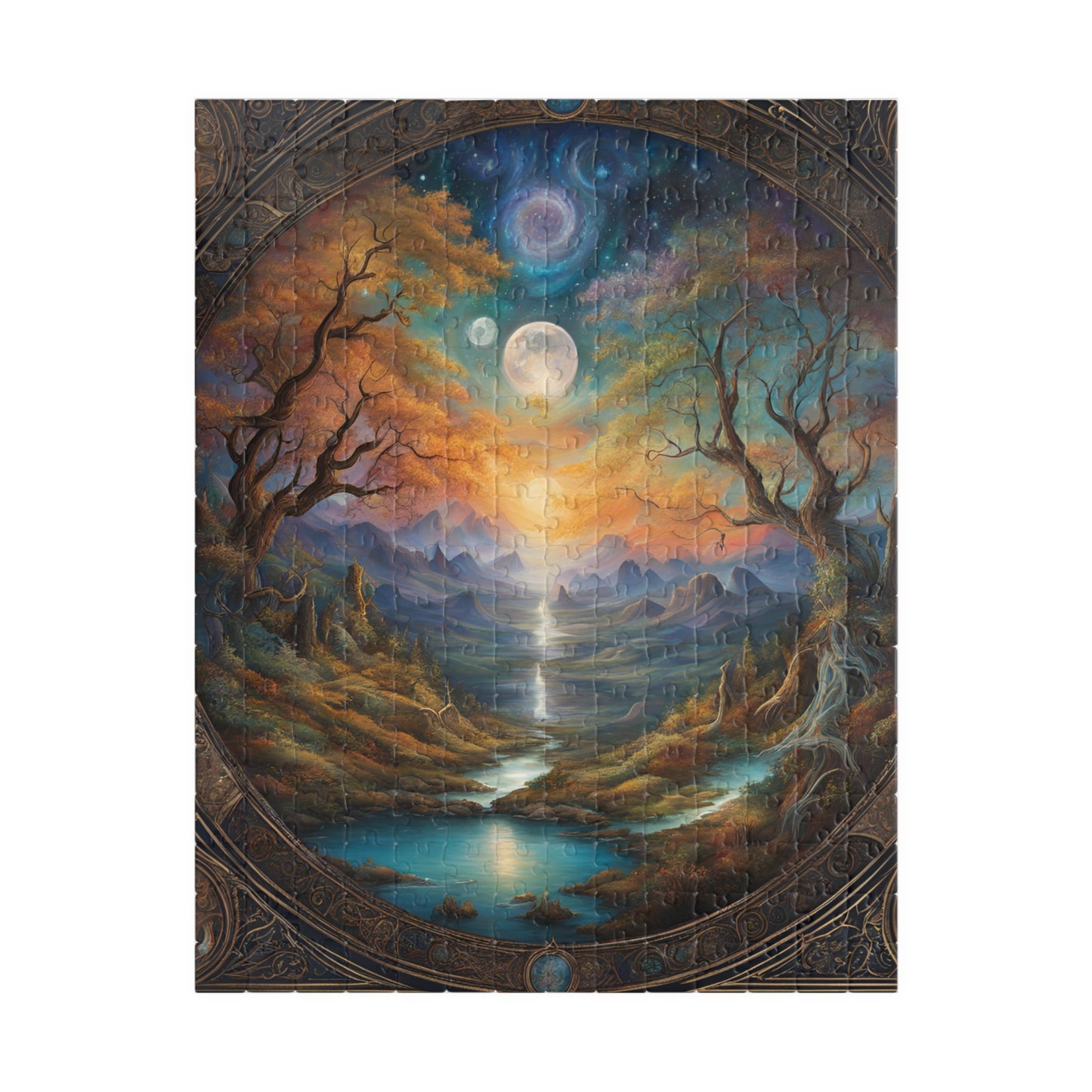 Secrets of the Hidden Realm Puzzle, 110/252/520/1014-piece Jigsaw, Enchanted mystical artwork puzzle