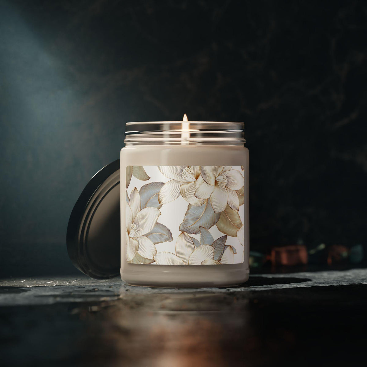 Floral Scented Soy Candle - Relaxing Aromatherapy, Home Décor Gift, Eco-Friendly Candle, Spa Experience, Floral Design