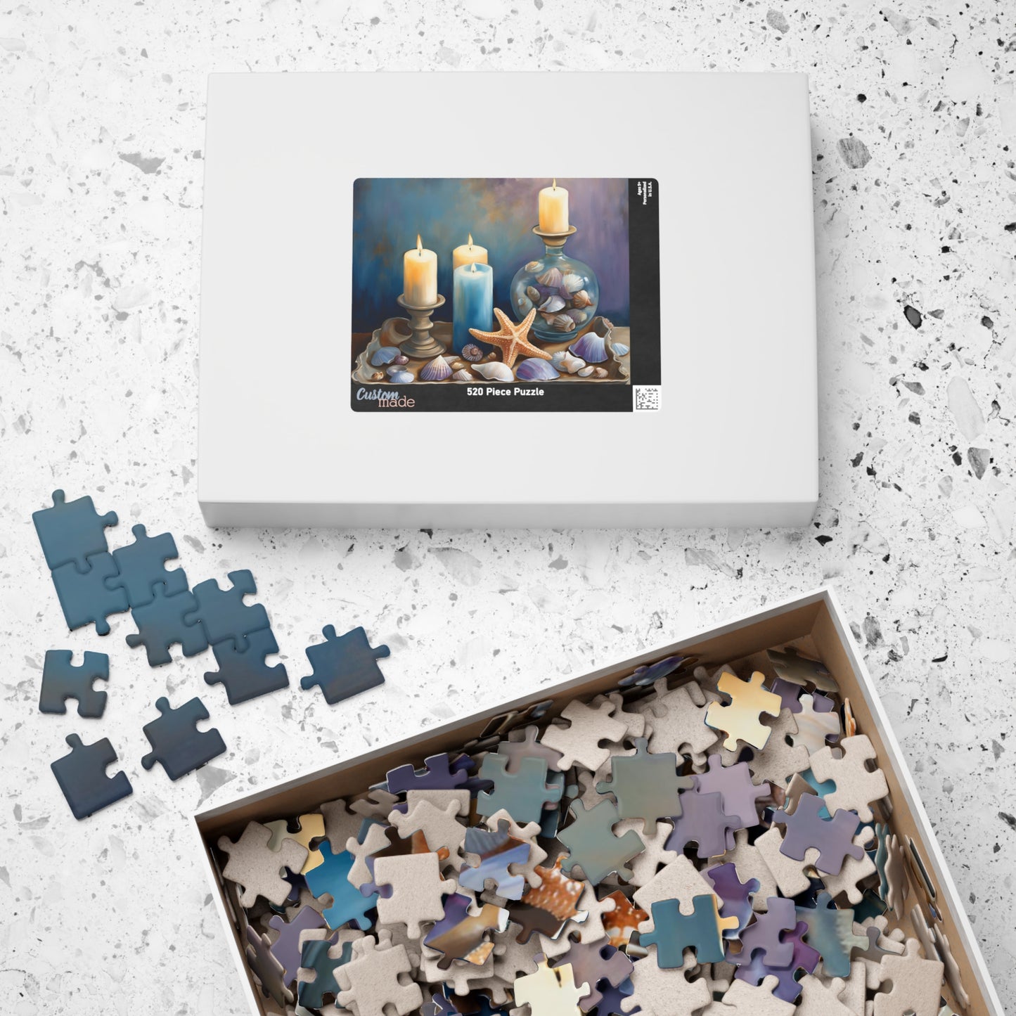 Serene Seaside Decor Puzzle | 110, 252, 520, 1014-piece | Relaxing Coastal Decor for Beach Lovers, Family Game Nights, Gifts