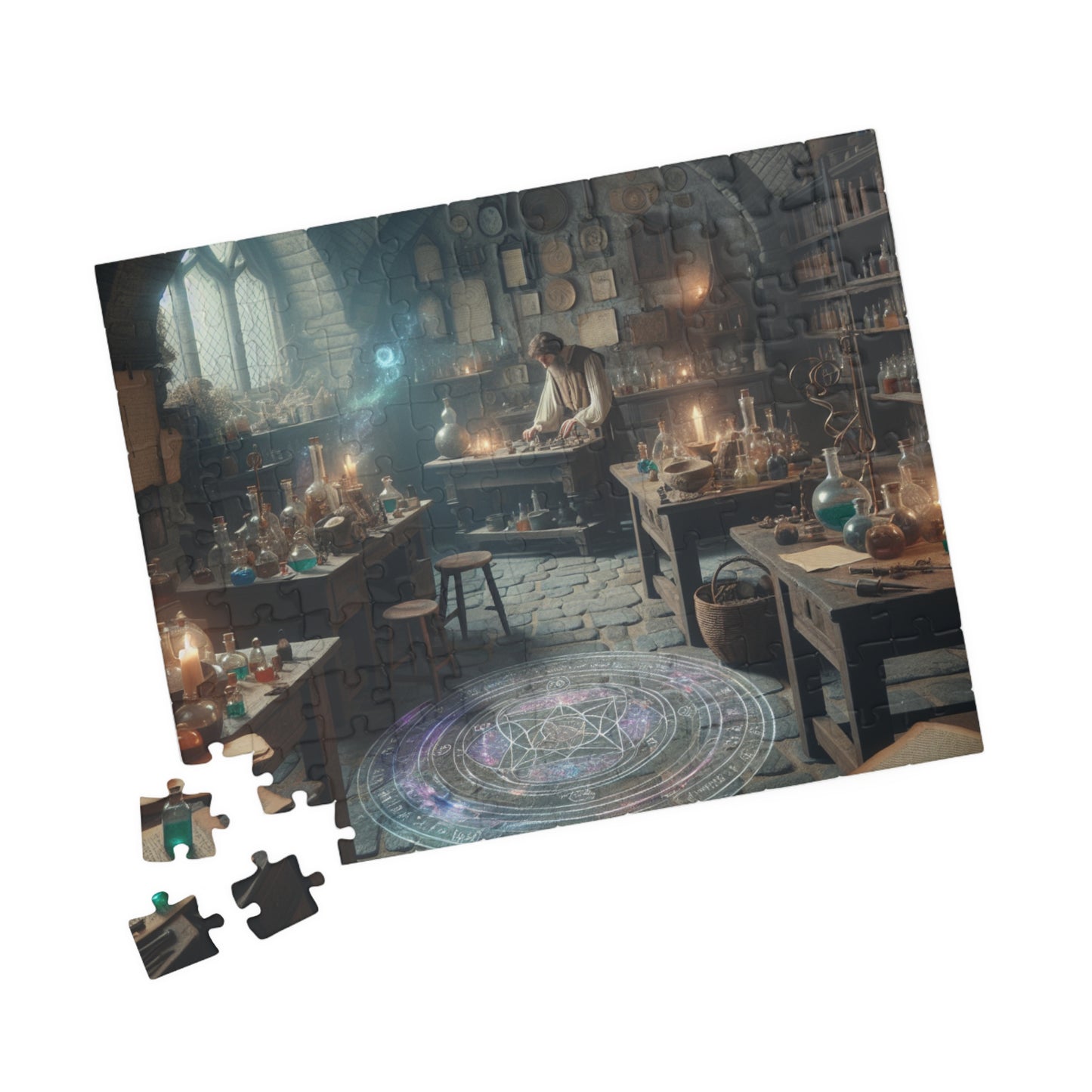 The Alchemists Enigma Puzzle (110, 252, 520, 1014-piece), Fantasy alchemist puzzle