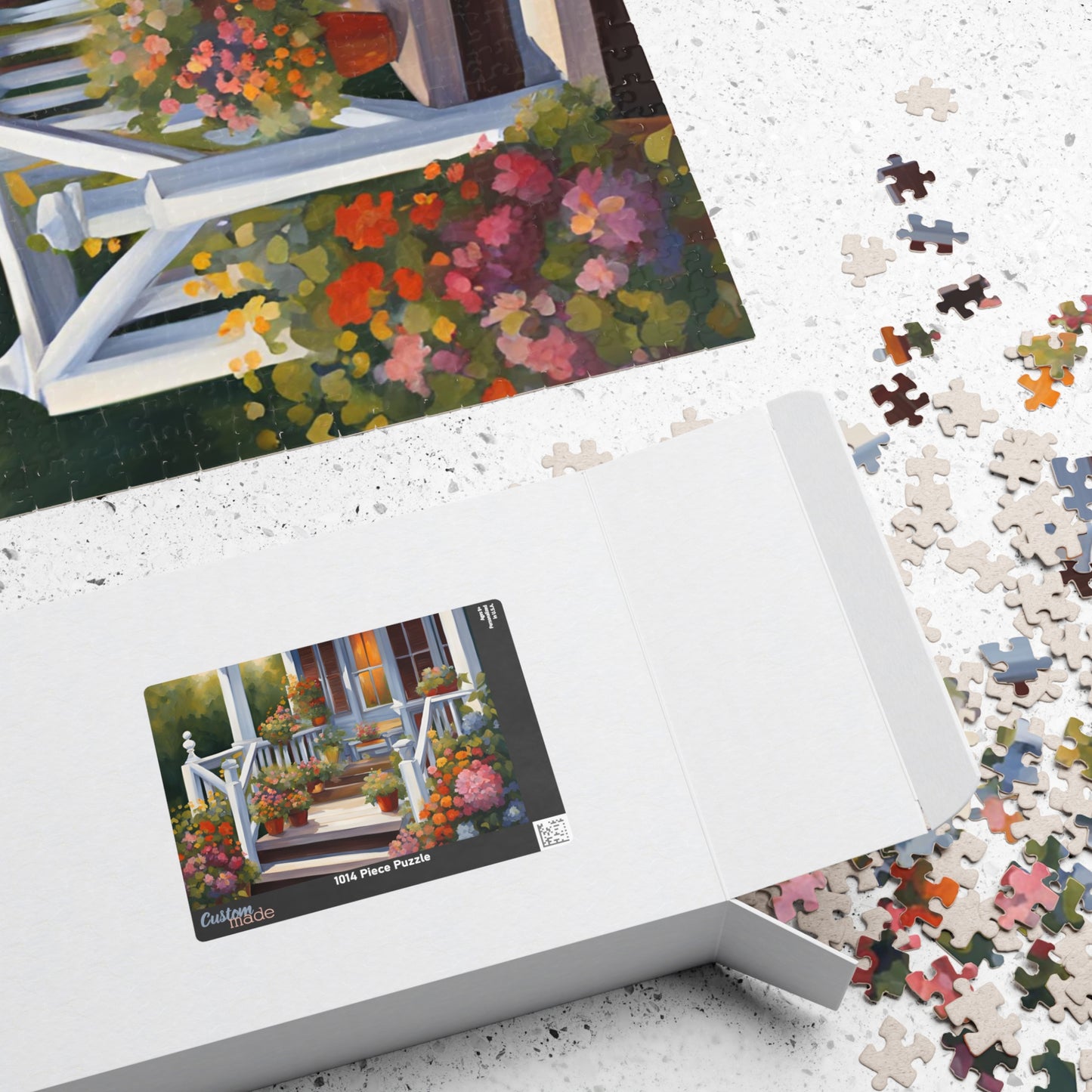 Cozy Porch Retreat: Puzzle - 110, 252, 520, 1014-piece | Perfect for Family Game Night, Relaxation, Home Decor, Gifts, and Indoor Activities