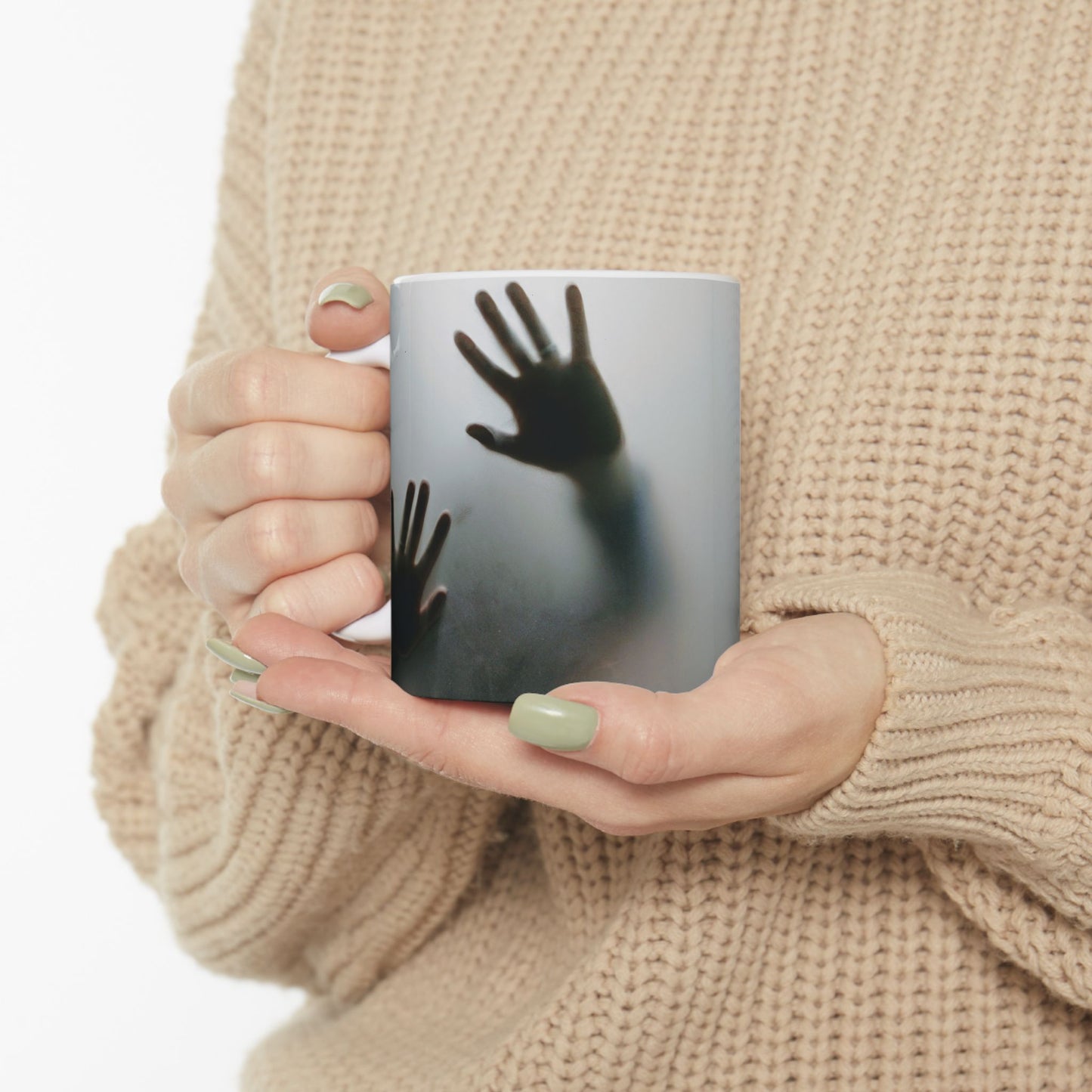 Trapped Souls Mug, Mystical Hands Mug, Spooky Ceramic Coffee & Tea Mug, Gothic Halloween Gift, 11oz and 15oz mugs
