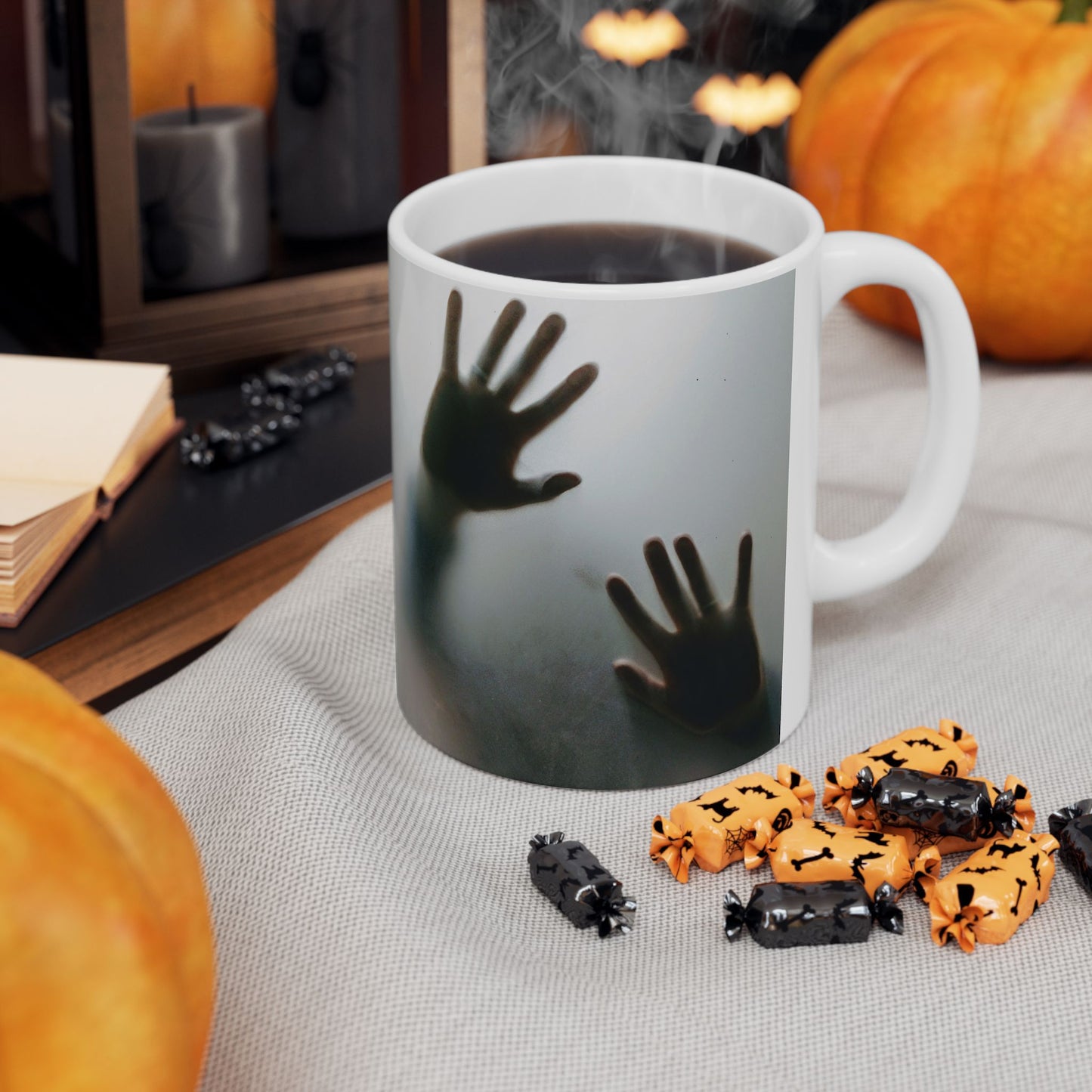 Trapped Souls Mug, Mystical Hands Mug, Spooky Ceramic Coffee & Tea Mug, Gothic Halloween Gift, 11oz and 15oz mugs