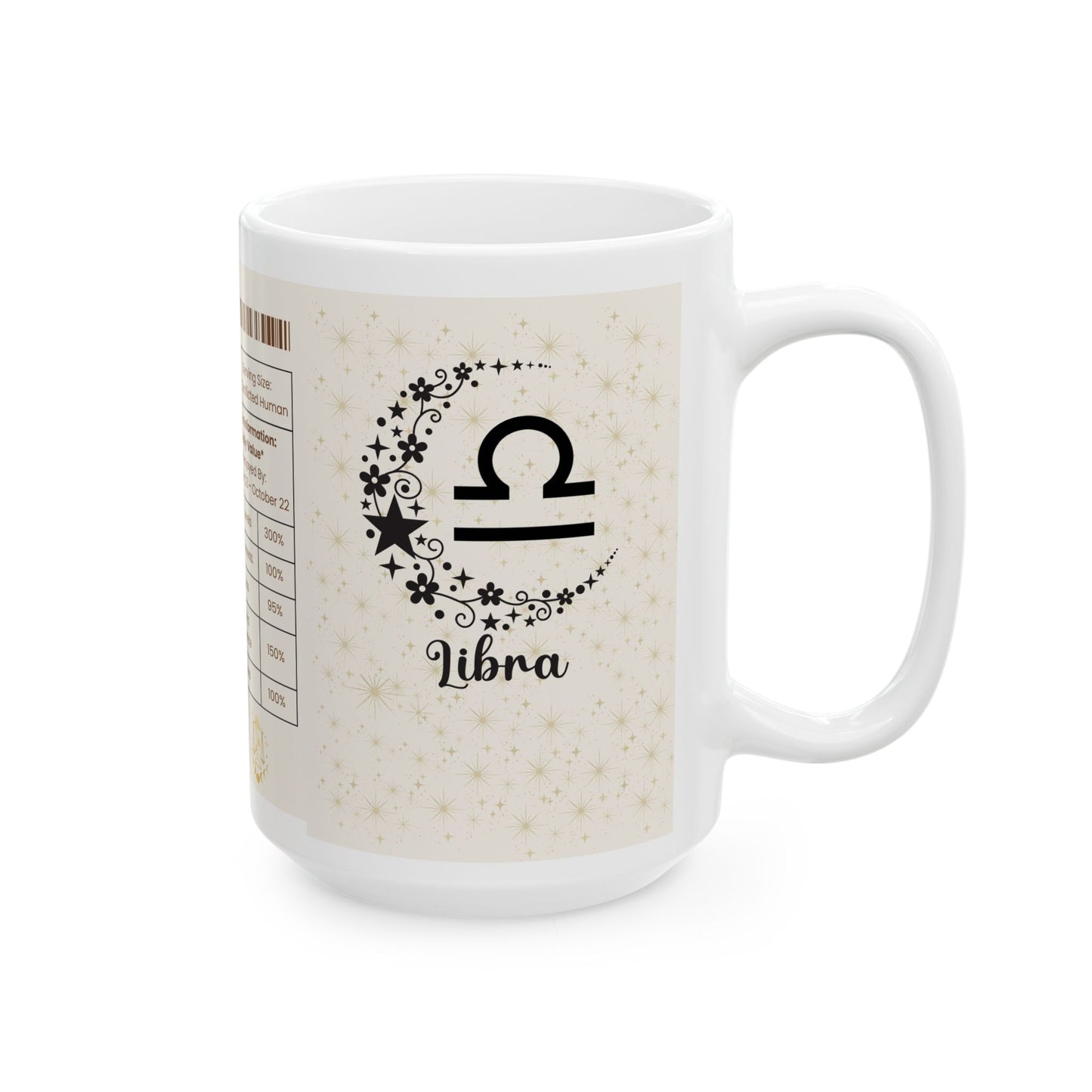 Libra Zodiac Ceramic Mug | Astrology Gift, Horoscope Mug, Spiritual Drinkware, Astrology Kitchen Decor, Personalized Birthday Gift