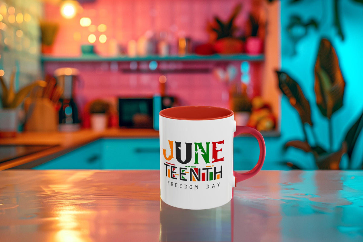 Juneteenth Coffee Mug, Colorful African American Celebration Cup, Black History Month Gift, Freedom Drinkware, Emancipation Day Present,