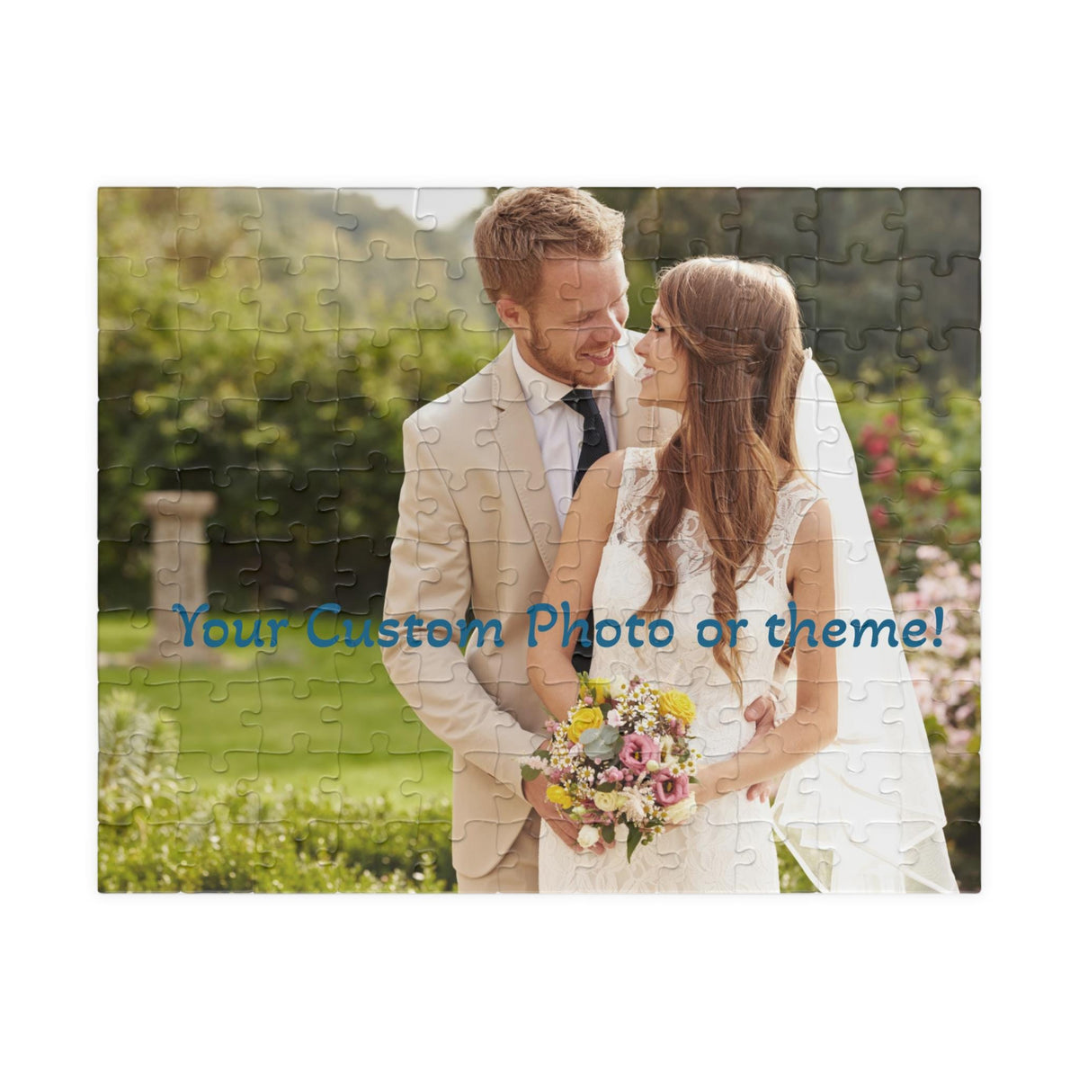 Custom Photo Puzzle - Personalized Photo Puzzle, Photo Puzzle Wedding Gift, Photo Puzzle Anniversary Gift, 110, 252, 520, 1014 Piece Puzzle