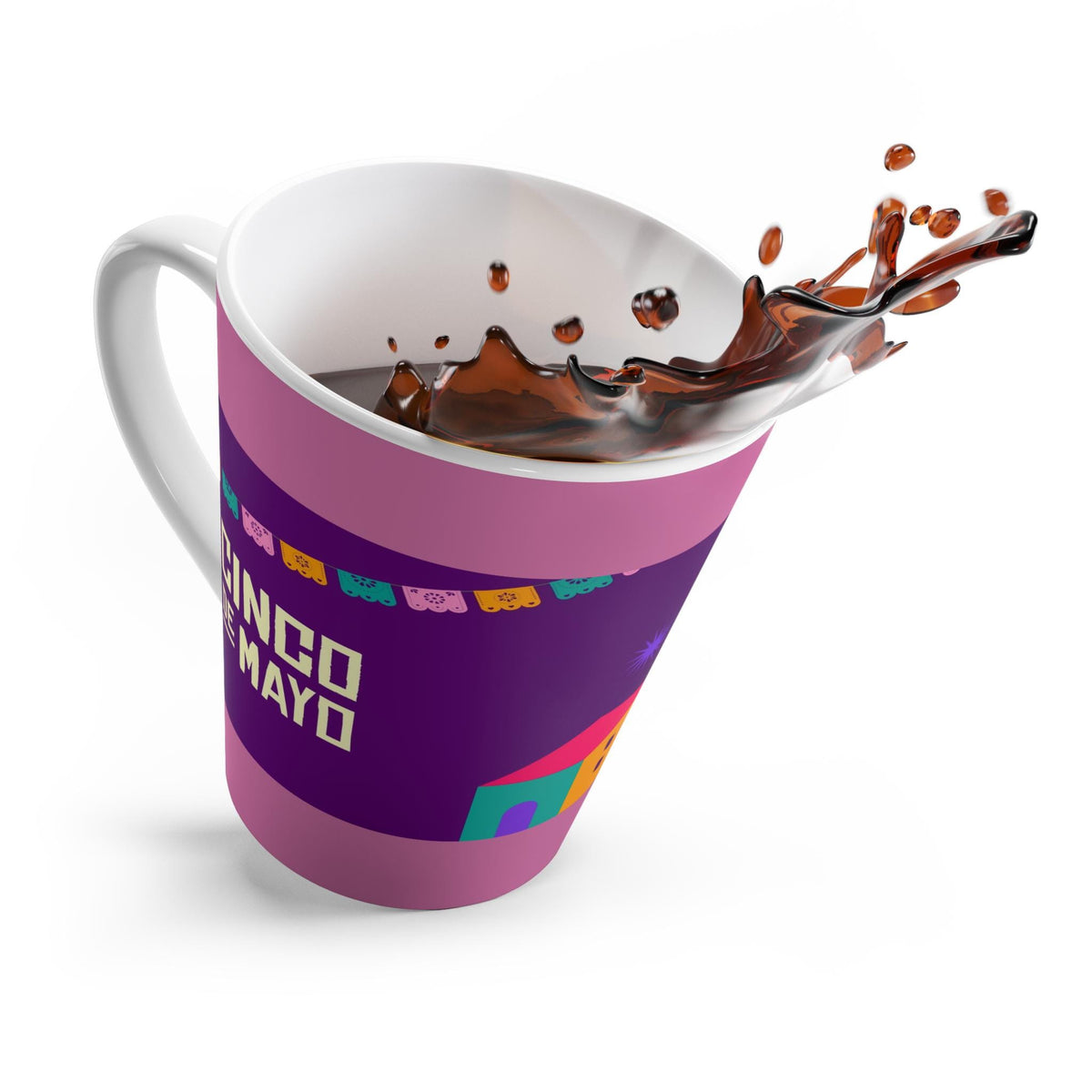 Cinco de Mayo Fiesta Mug, Colorful Celebration Cup with Festive Design, Perfect for Parties, Coffee, & Gifts, 12 oz