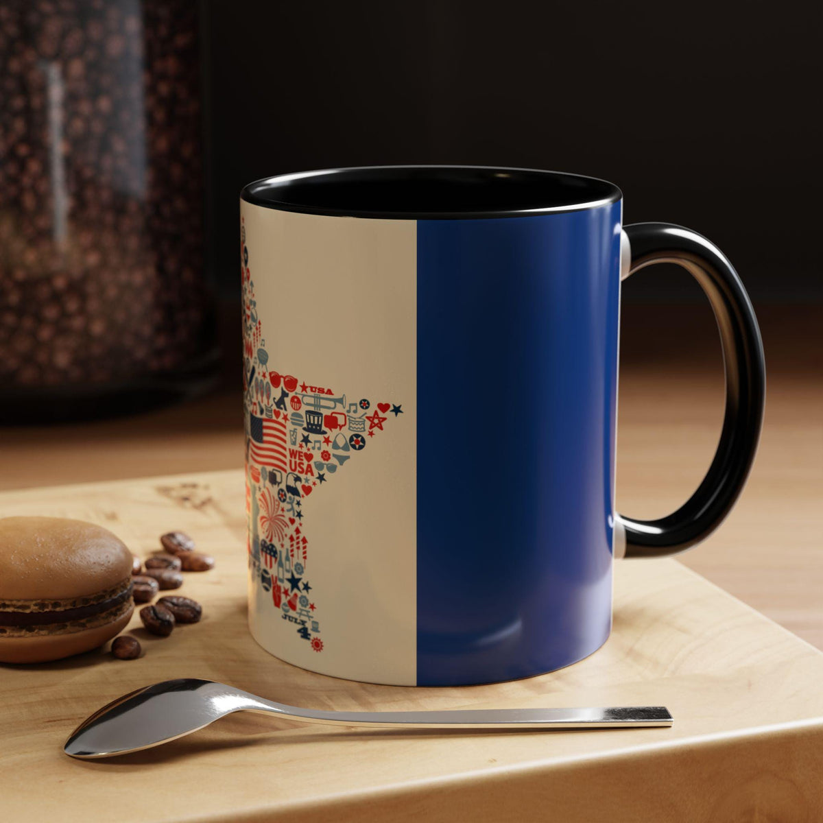 4th of July Accent Coffee Mug (11, 15oz)