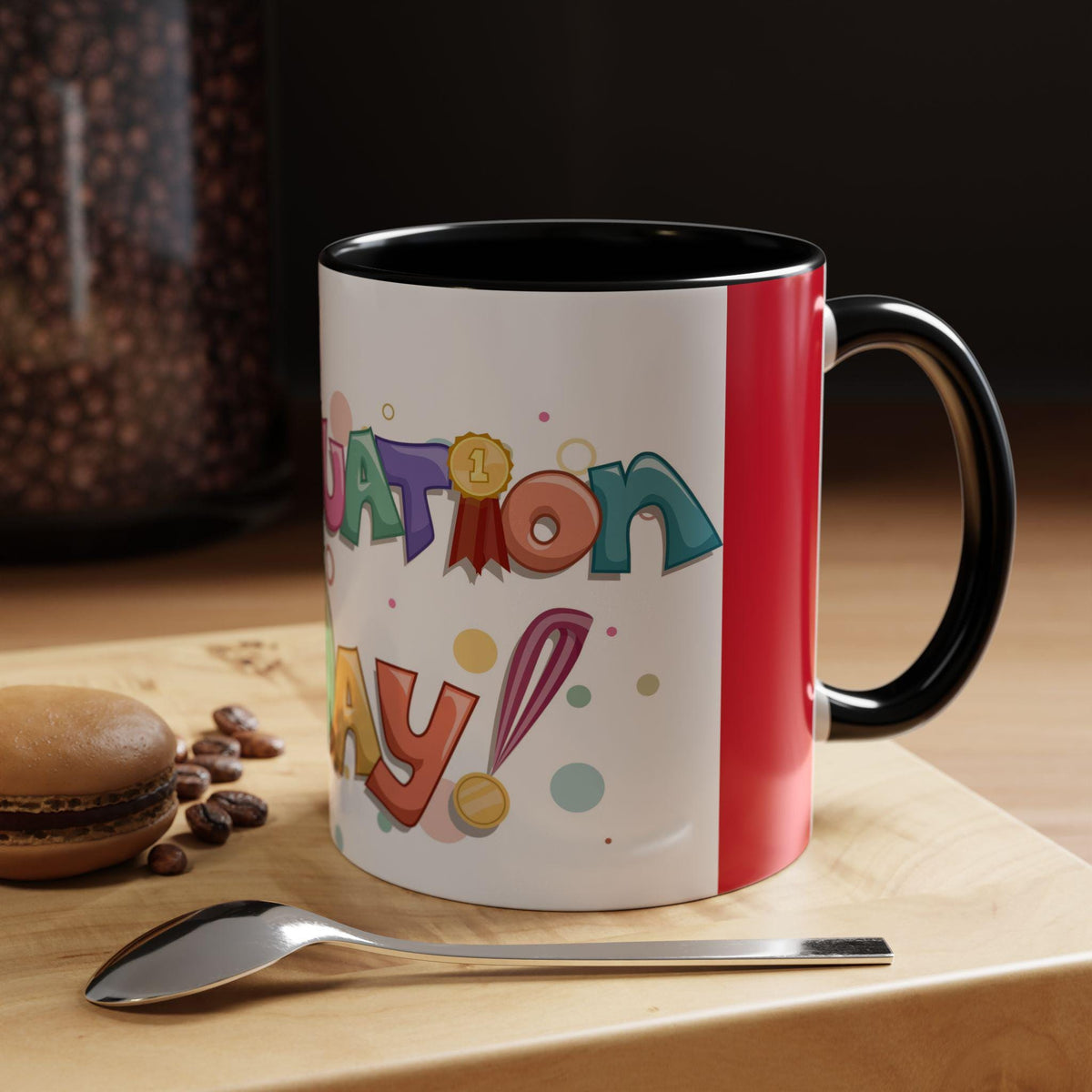 Graduation Celebration Coffee Mug, Colorful Mug, Graduation Gift, School Pride Mug, 11oz 15oz Coffee Cup