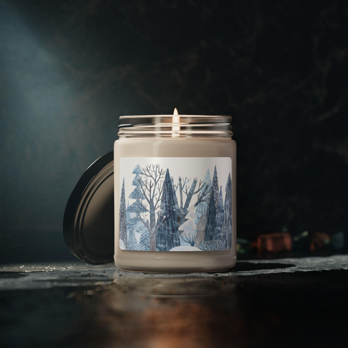 Cozy Winter Wonderland Scented Soy Candle, 9oz | Rustic Home Decor, Holiday Gift, Relaxation, Spa, Aromatherapy