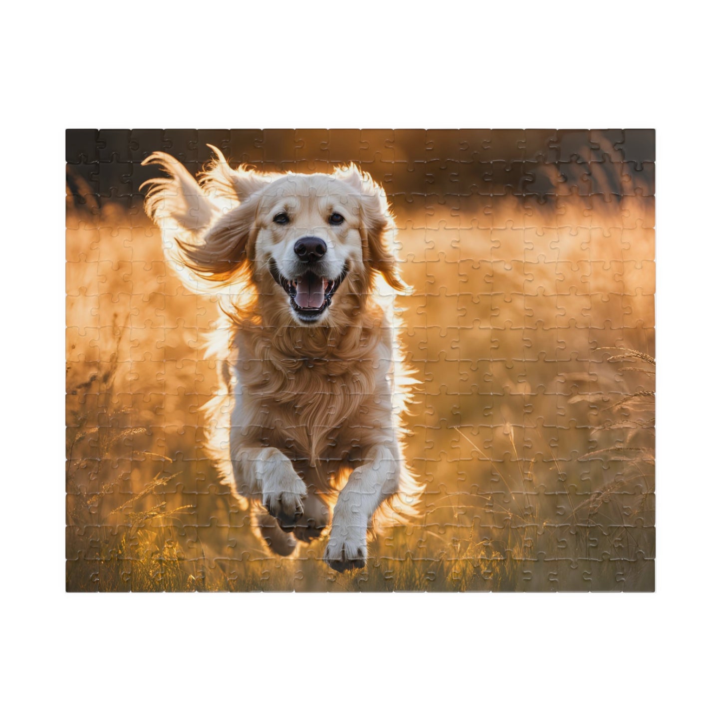 Golden Retriever Puzzle - Joyful Pet Jigsaw Game, Animal Lovers Gift, Family Fun Activity, Dog-Themed Home Decor