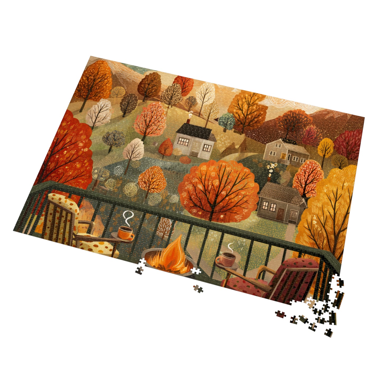 Autumn Cabin Jigsaw Puzzle
