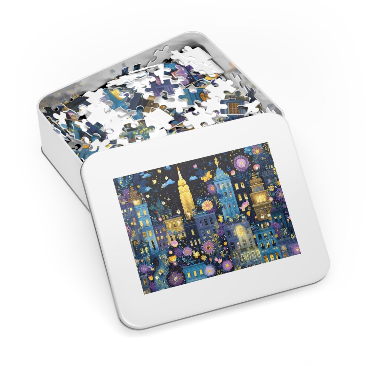 Whimsical New York City Puzzle – A Magical Adventure in the Big Apple-Puzzle with Tin