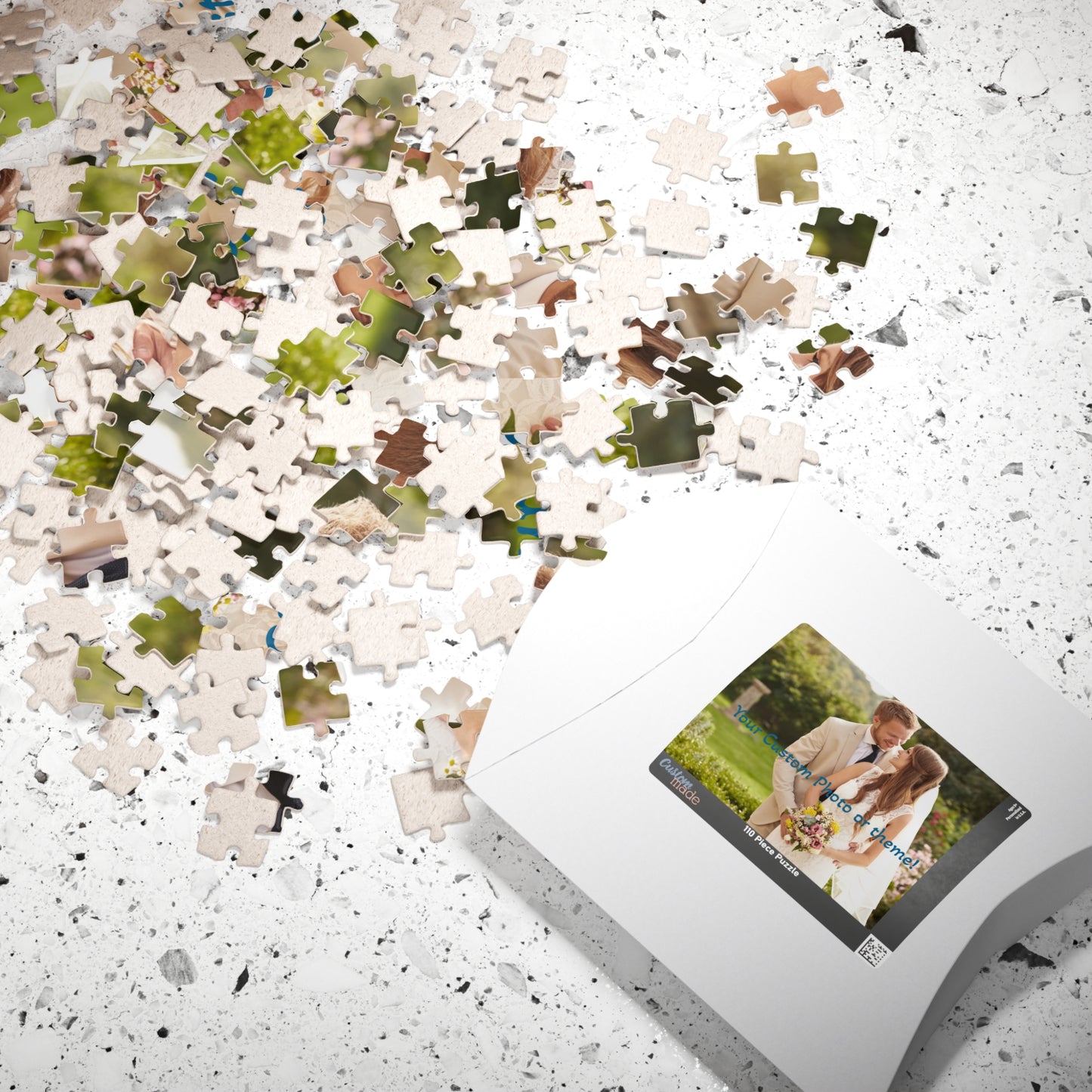 Custom Photo Puzzle - Personalized Memory Game, Unique Wedding Gift, Family Fun Activity, Engagement Celebration, Customizable Jigsaw